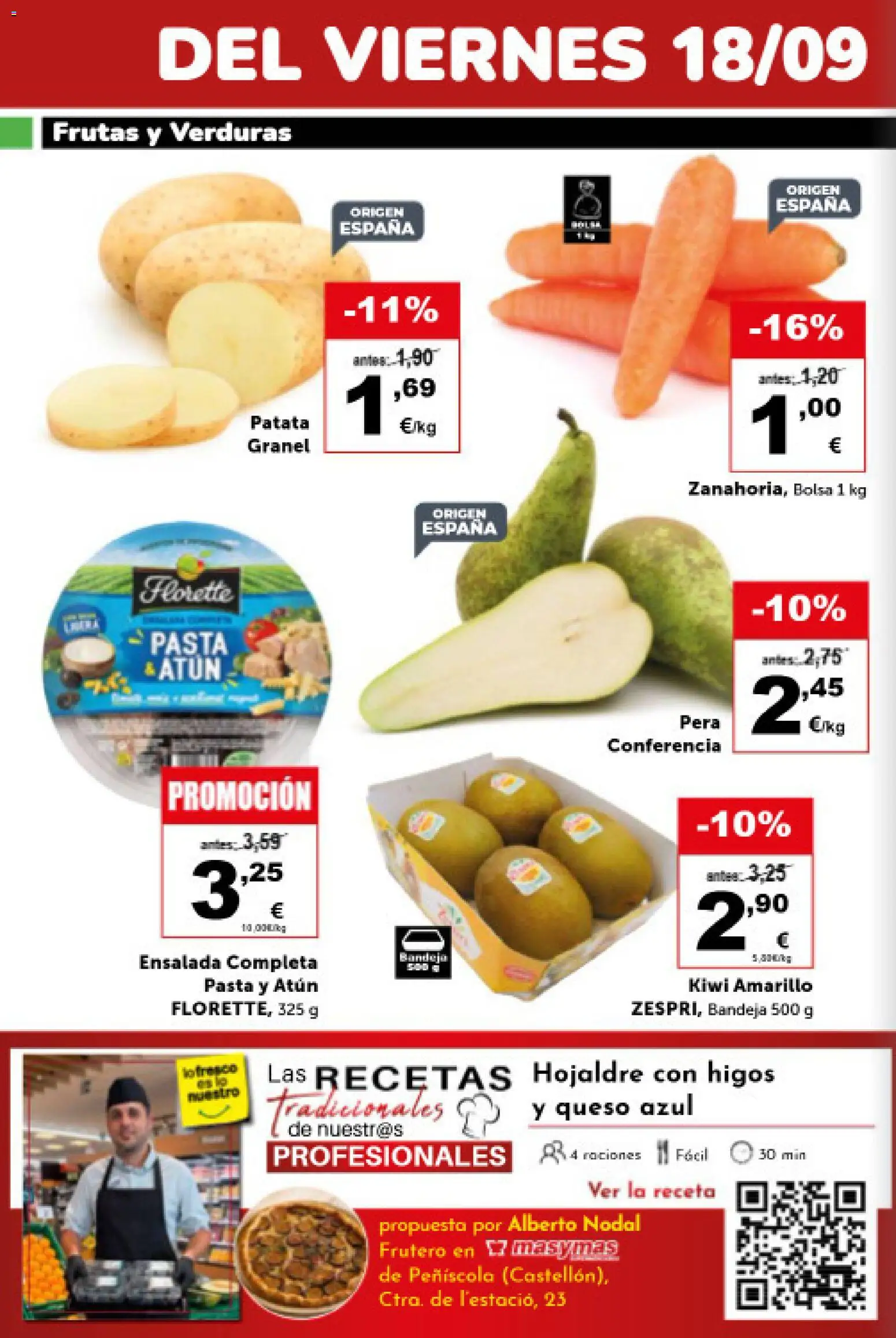 Masymas folleto │ válido desde el 18/09/2026 | Página: 2 | Productos: Verduras, Queso, Kiwi, Queso azul
