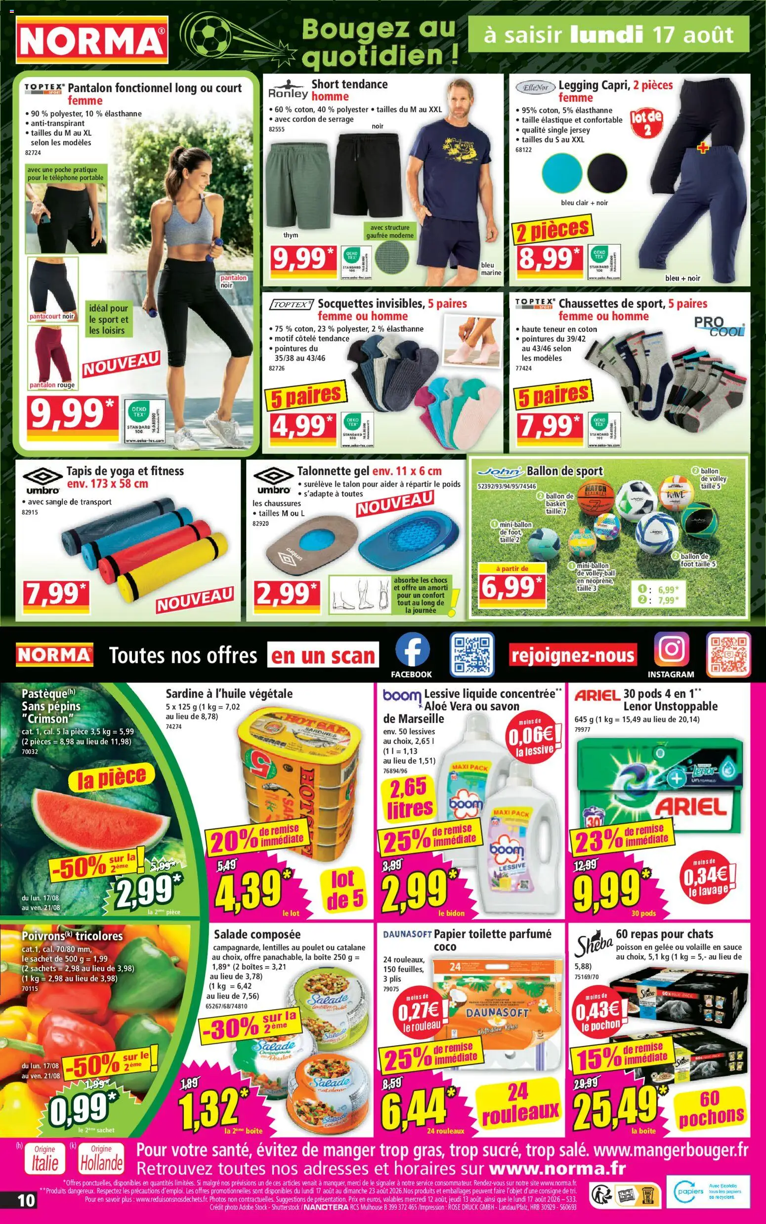 {H1} | Page: 10 | Produits: Savon de marseille, Poids, Volaille, Lessive Liquide