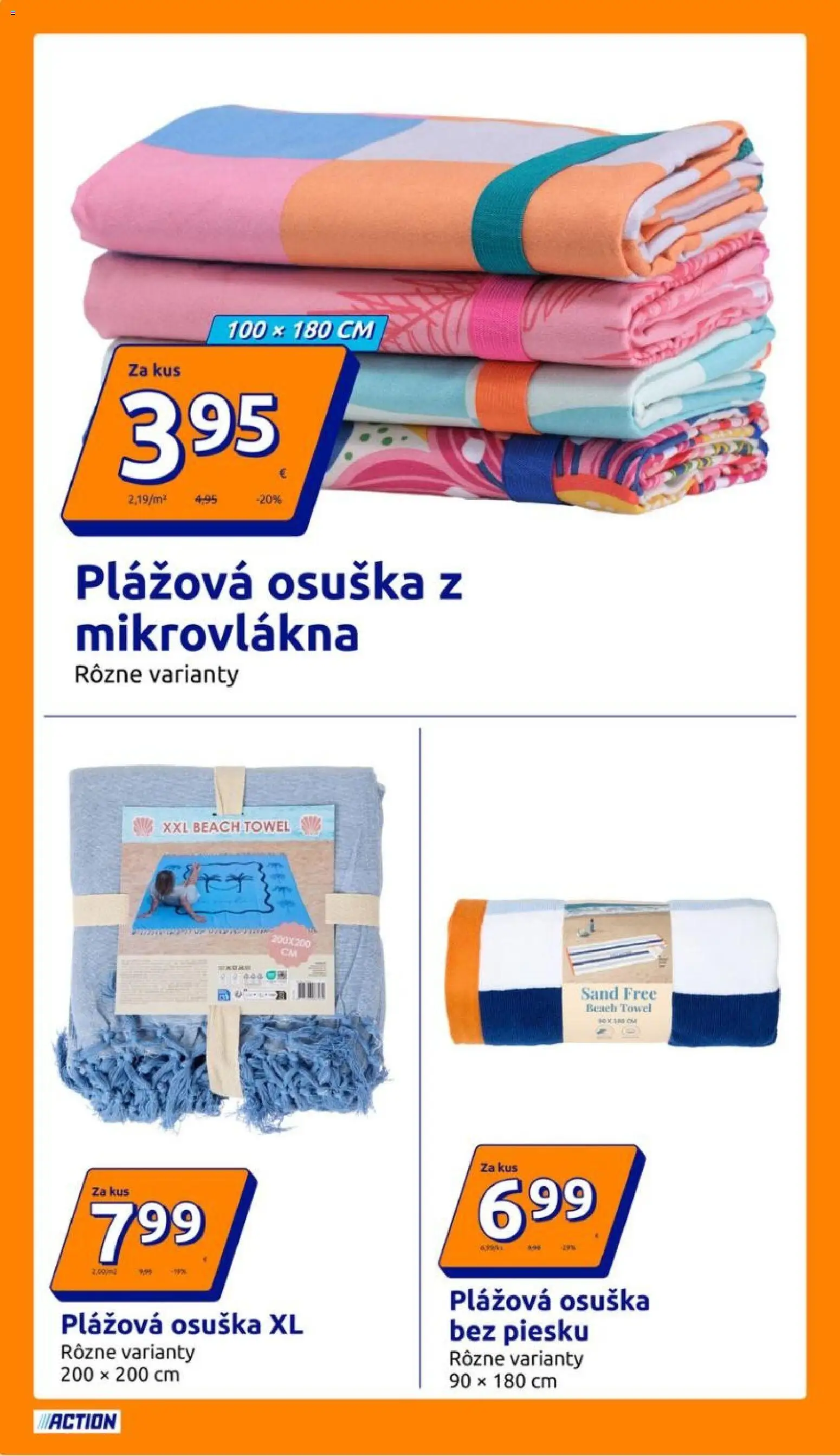 Nové Action akcie – leták je platný od 17.06.2026 | Strana: 22 | Produkty: Osuška