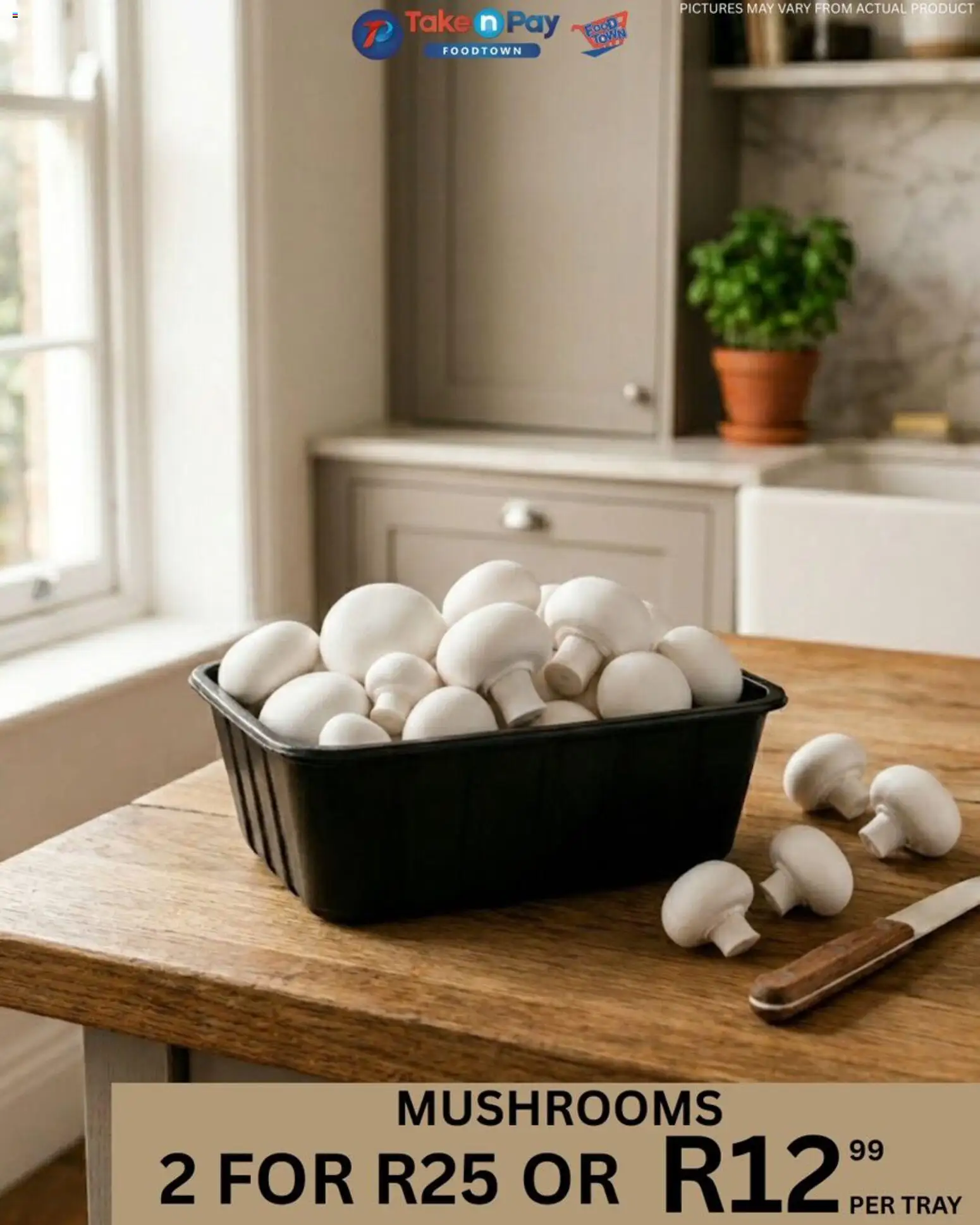 New Take n Pay catalogue – valid from 15.05.2026 | Page: 18 | Products: Mushrooms, Tray