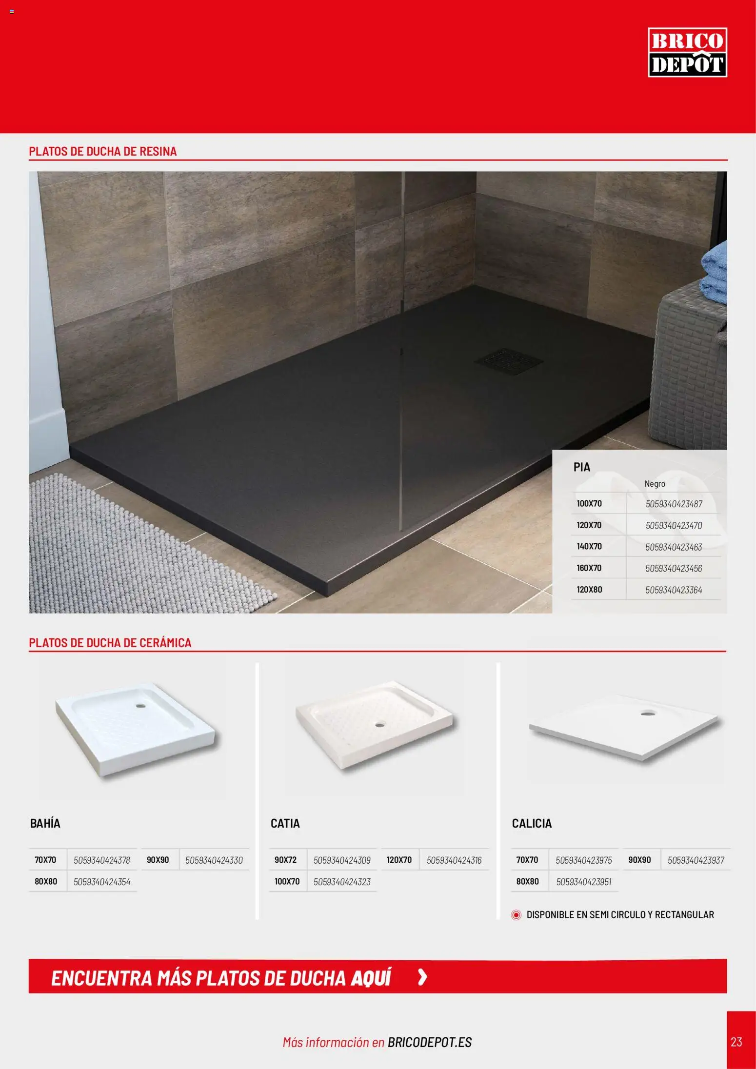 Brico Depôt Baños │ válido desde el 02/03/2026 | Página: 23 | Productos: Ducha