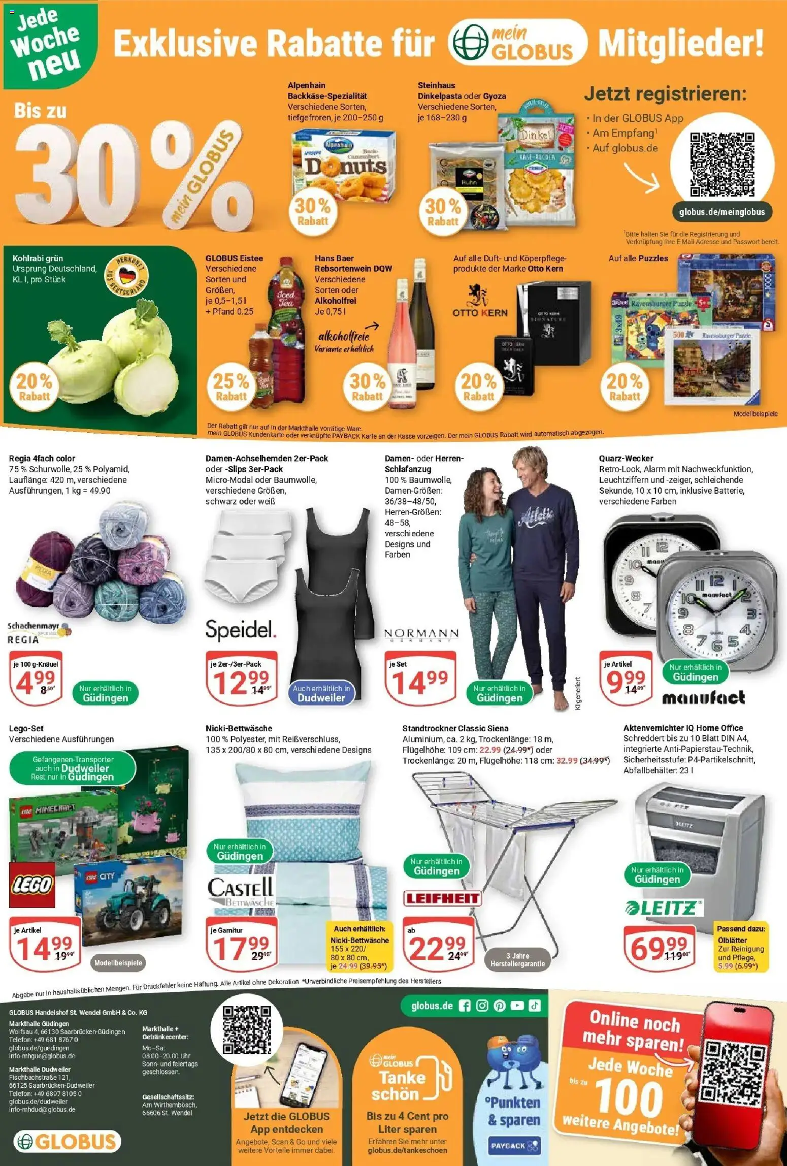 Globus Prospekt Saarbrücken-Dudweiler (ab 14.09.2026) » Angebote online | Seite: 28 | Produkte: Aktenvernichter, Kohlrabi, Duft, Uhr