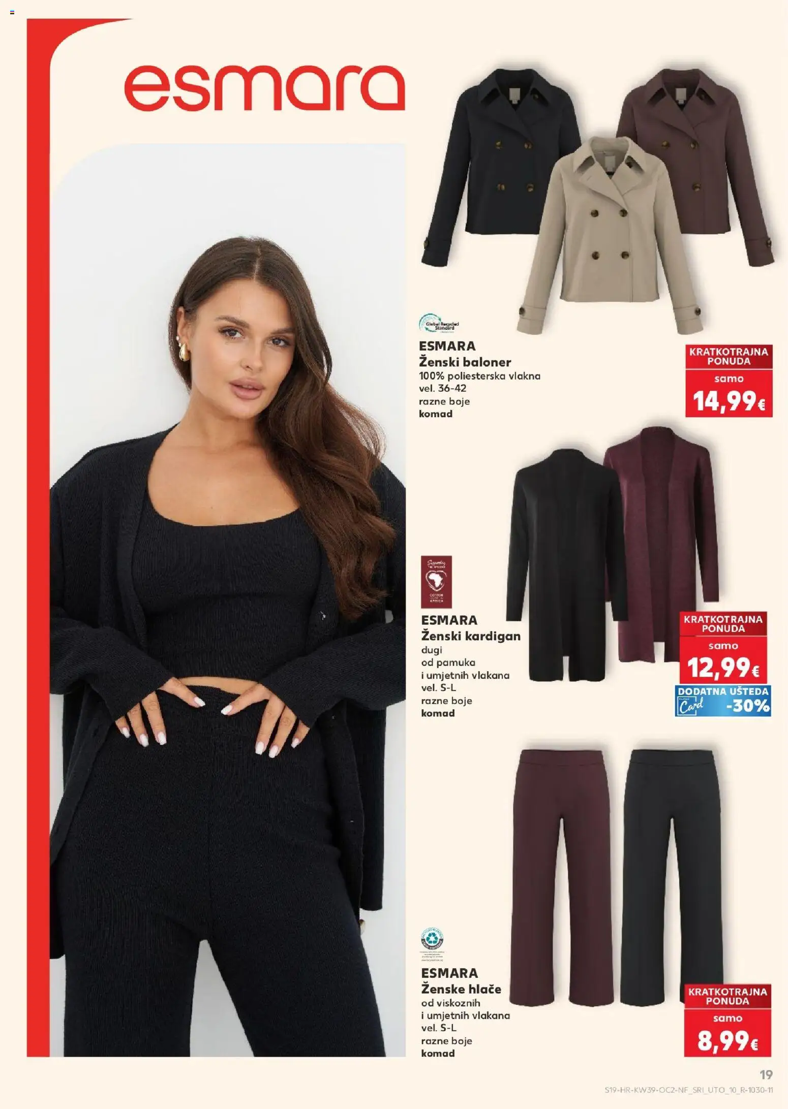 Kaufland katalog | vrijedi od 23.09.2026 | Stranica: 19 | Proizvodi: Hlače, Kardigan, Zenske hlače