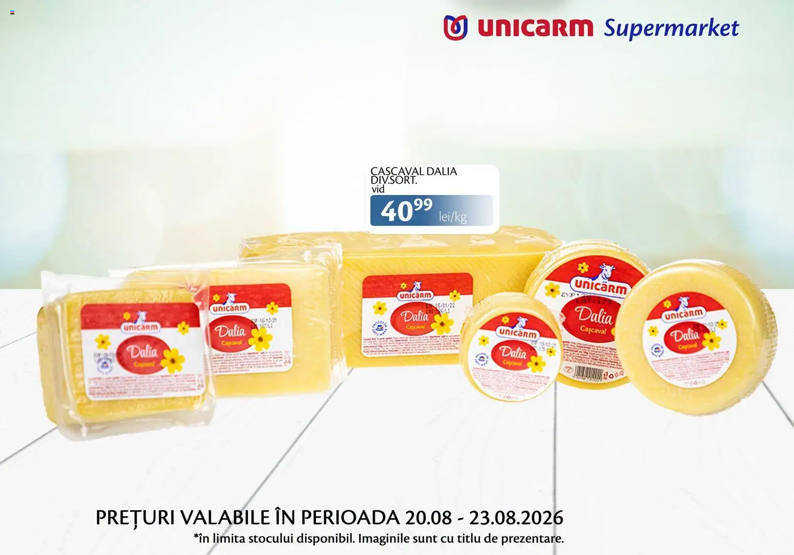 Noul catalog Unicarm – valabil de la 20.08.2026 | Pagină: 6 | Produse: Cașcaval