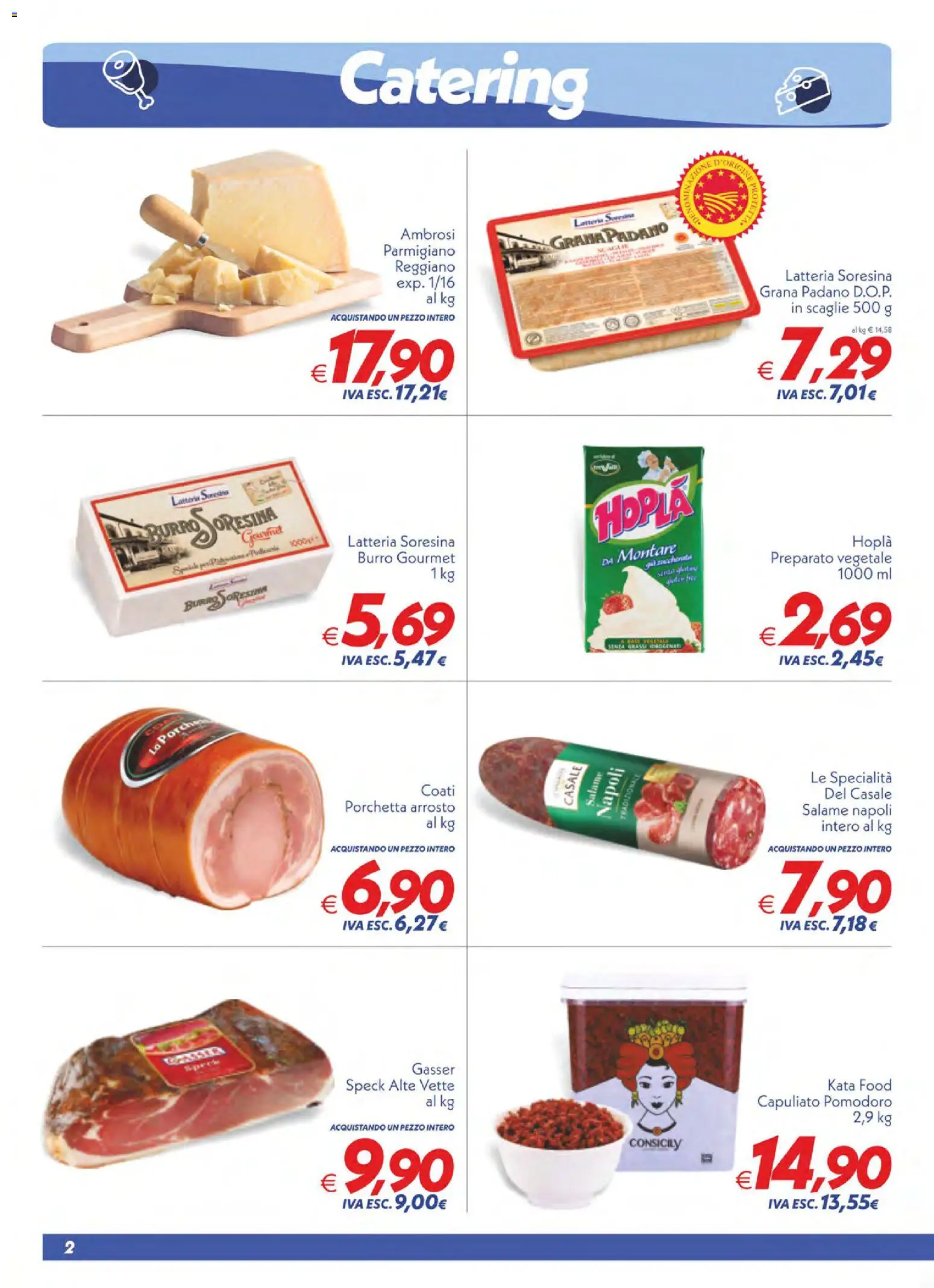 Volantino SuperConveniente del 22/09/2026 | Pagina: 2 | Prodotti: Salame, Burro, Grana Padano, Specialità