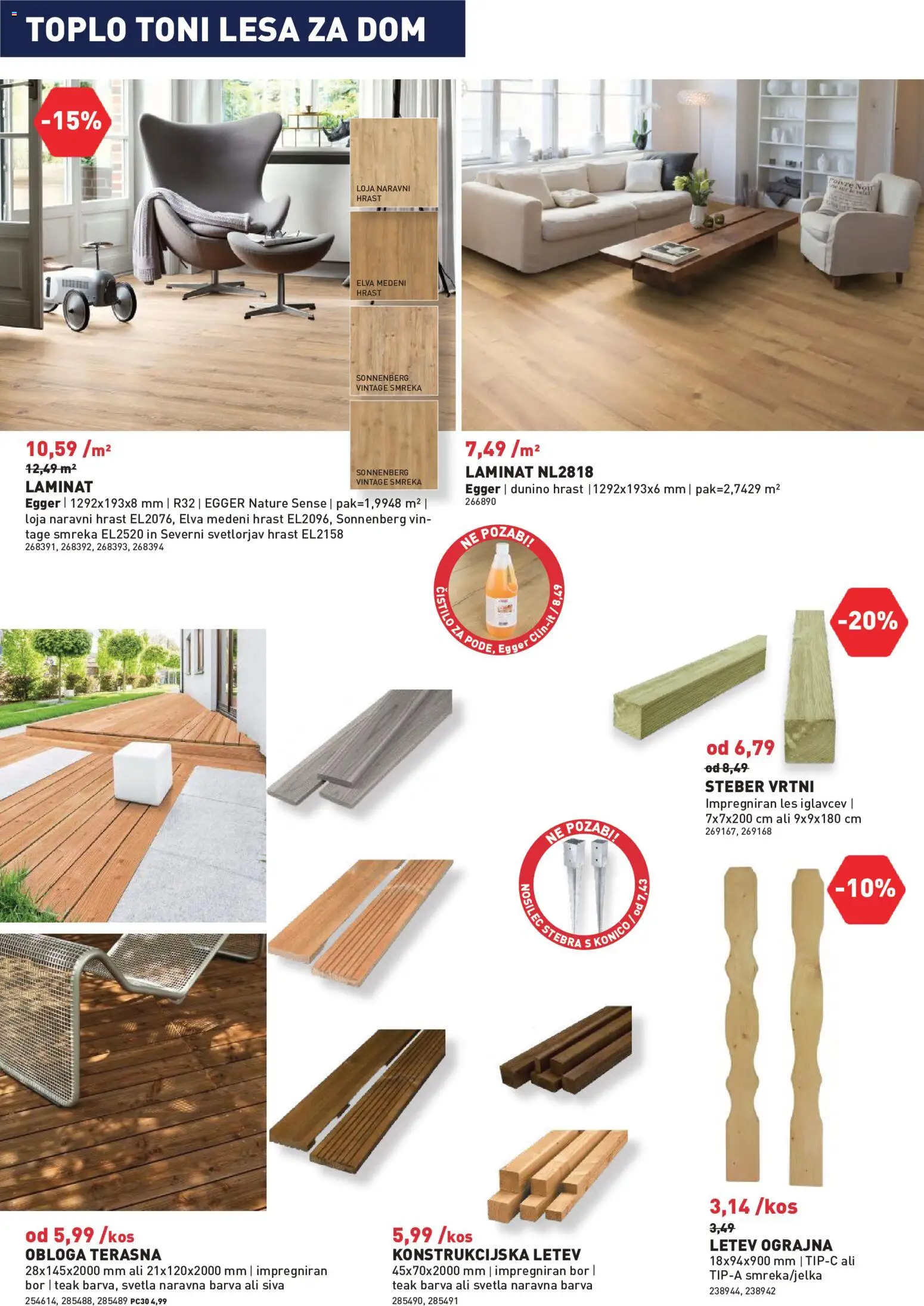 Novi Inpos katalog ponudbe – veljaven od 04.06.2026 | Stran: 24 | Izdelki: Letev, Barva