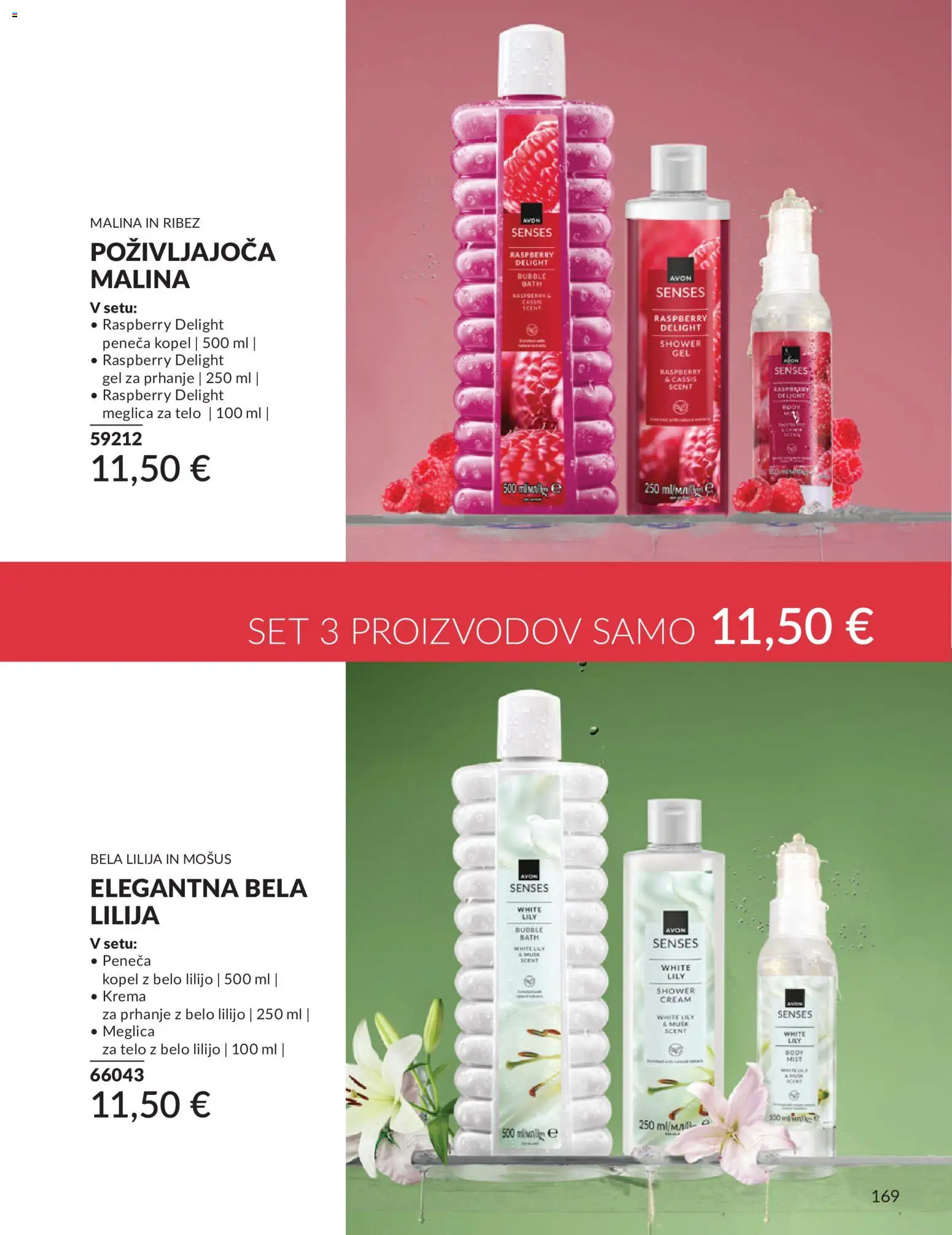 Novi Avon katalog ponudbe – veljaven od 01.08.2026 | Stran: 169 | Izdelki: Kopel, Gel za prhanje, Peneča kopel, Krema