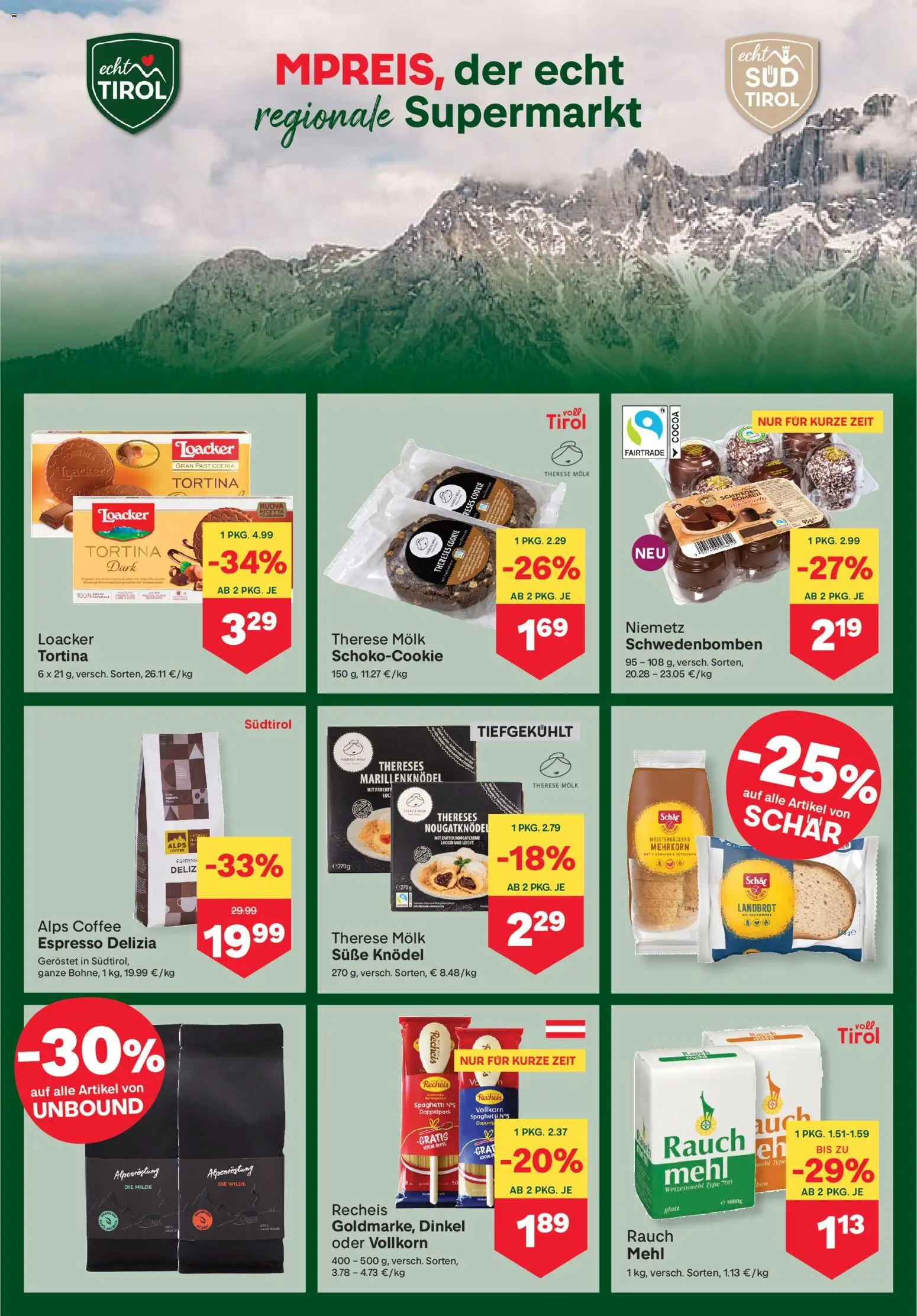 MPREIS Flugblatt gültig ab 10.09.2026 | Seite: 6 | Produkte: Mehl, Grat, Spaghetti, Geröstet