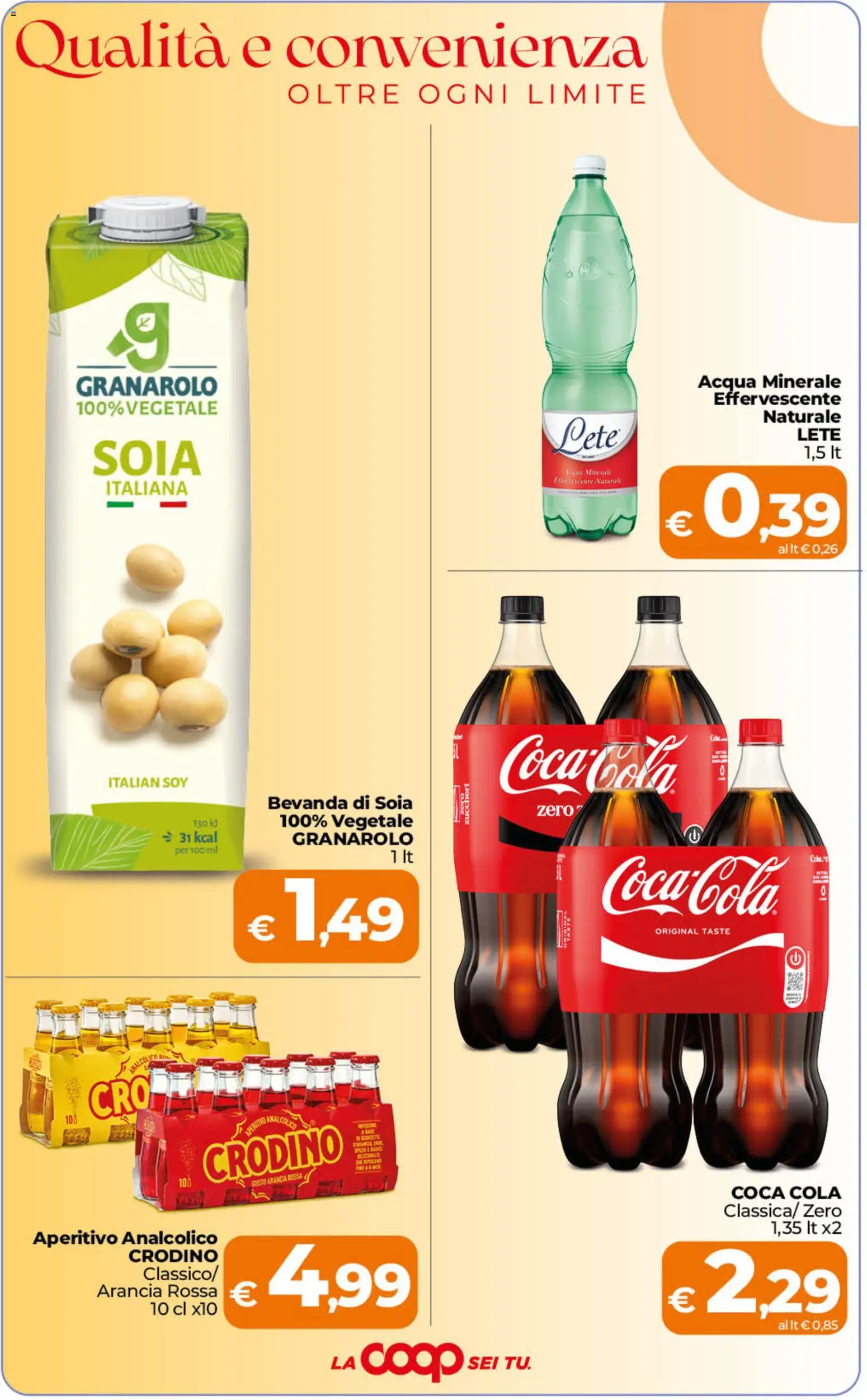 Volantino Ipercoop del 02/10/2026 | Pagina: 6 | Prodotti: Acqua, Acqua minerale, Coca Cola, Aperitivo