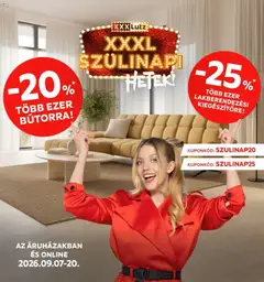 XXXLutz akciós újság - amely érvényes a következő dátumtól: 2026.09.07.