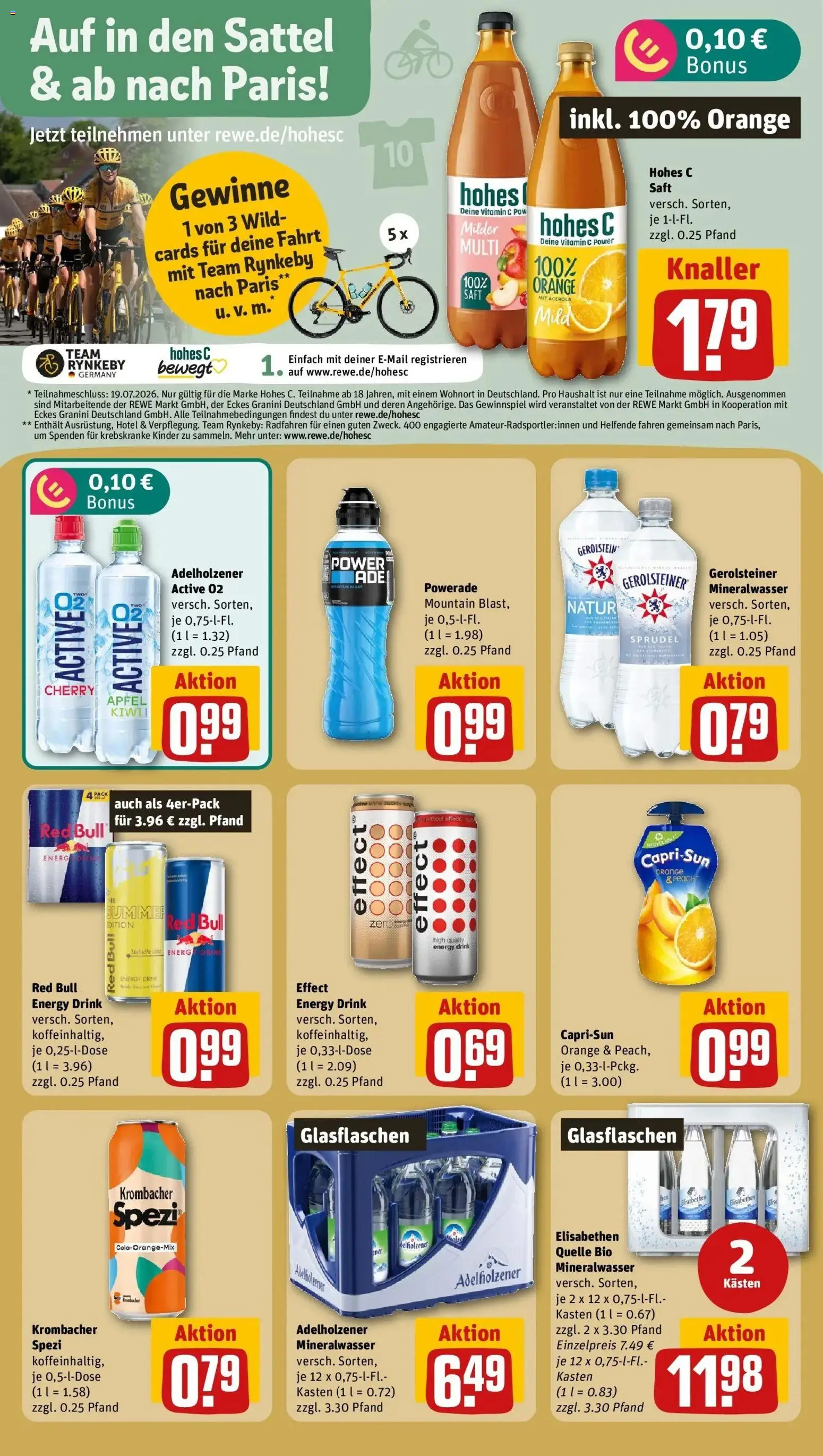 Rewe Prospekt Rüsselsheim – gültig ab 13.07.2026 | Seite: 16 | Produkte: Energy, Äpfel, Powerade, Granini