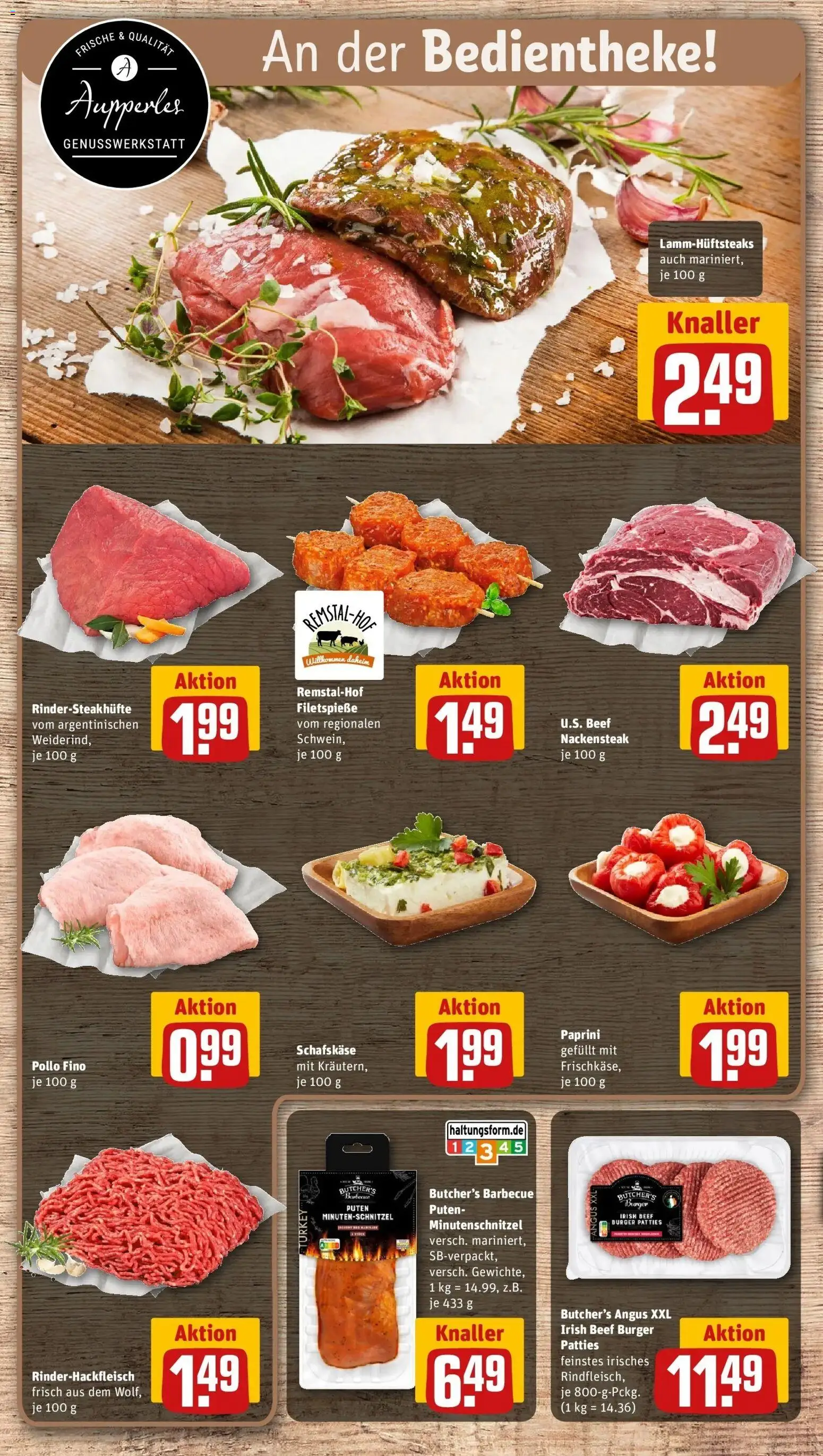 REWE Prospekt ab 14.09.2026 zum Blättern » Angebote | Seite: 6 | Produkte: Burger, Schafskase