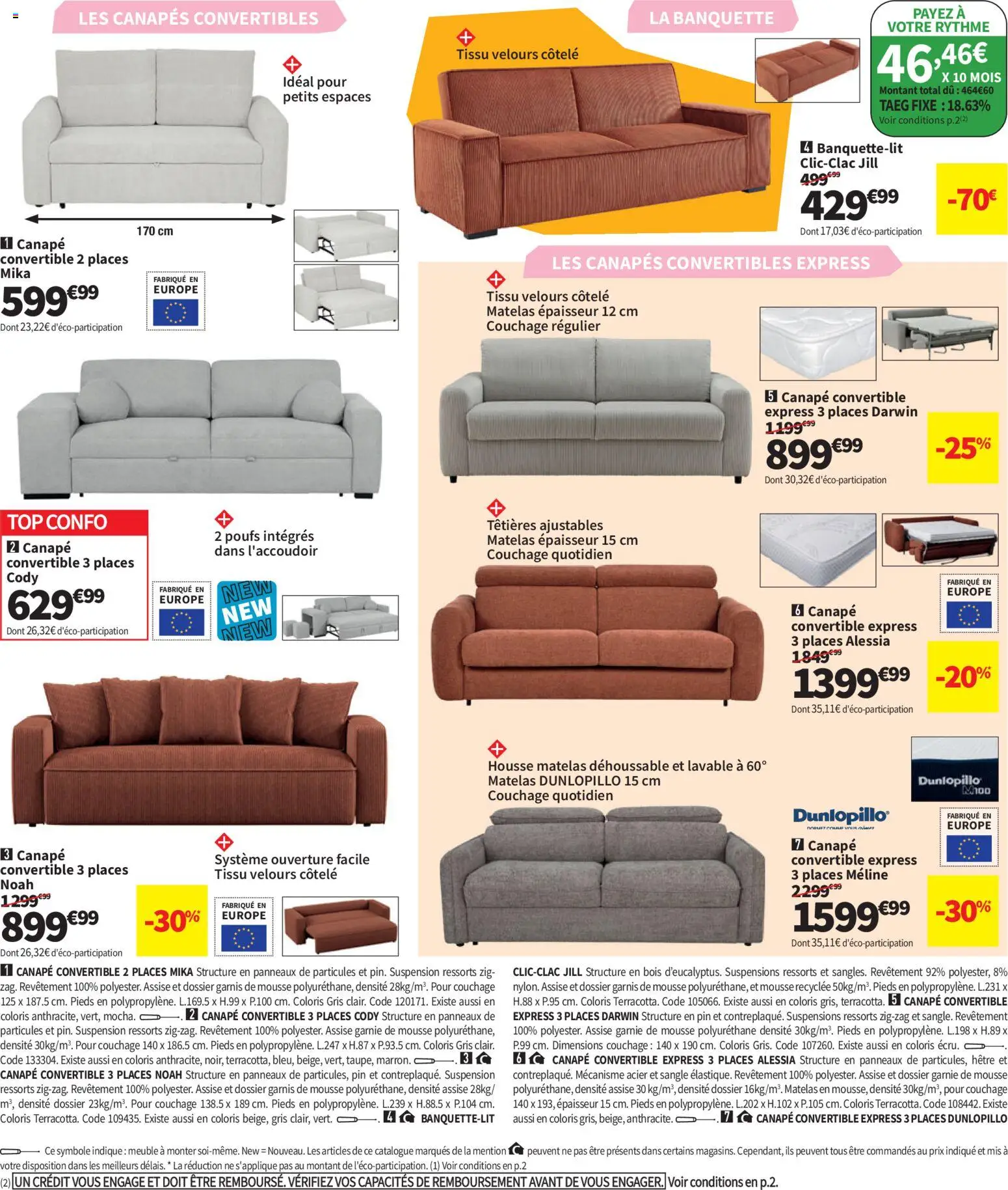 {H1} | Page: 8 | Produits: Banquette, Suspension, Matelas, Canapé