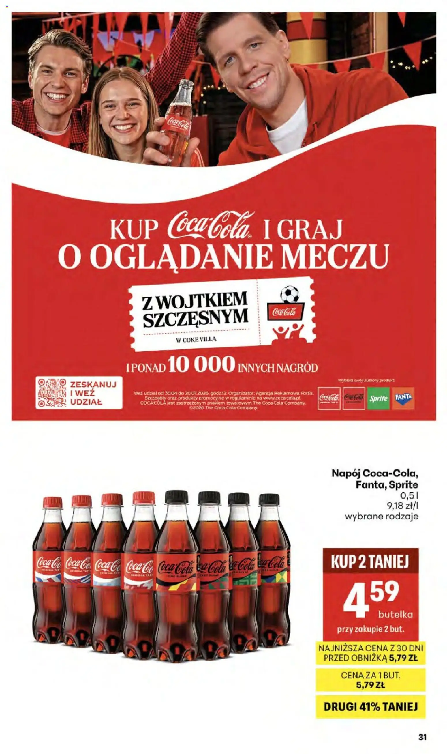 Delikatesy Centrum gazetka - Sklepy Własne od 14.05.2026 | Strona: 31 | Produkty: Sprite, Coca cola