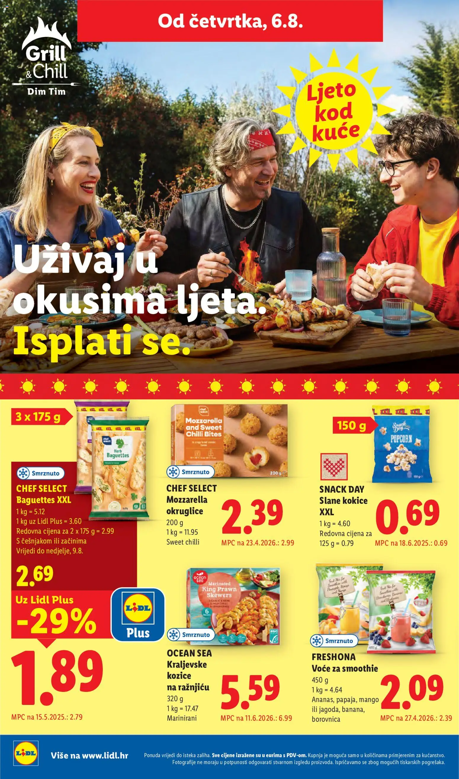 Lidl katalog | vrijedi od 03.08.2026 | Stranica: 58 | Proizvodi: Freshona, Voće, Baguette, Mango