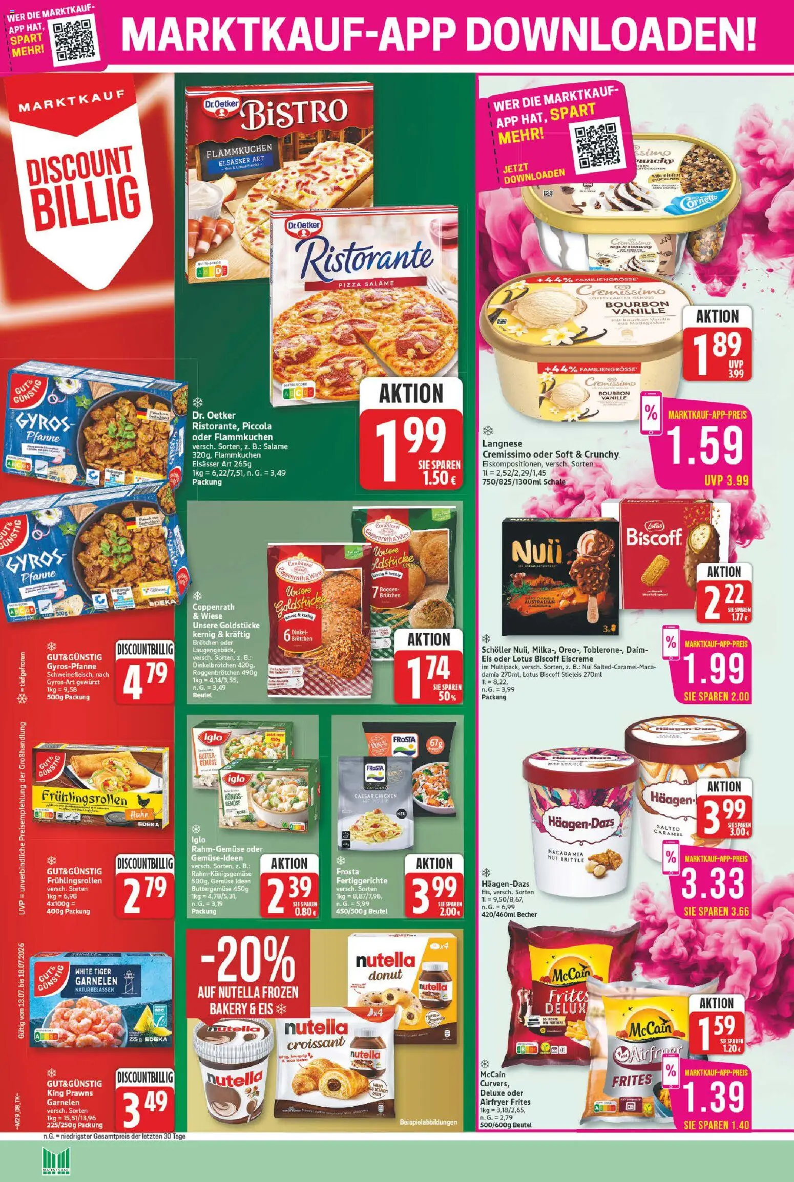 Marktkauf Prospekt – gültig ab 13.07.2026 | Seite: 8 | Produkte: Ofen, Butter, Croissant, Tiger garnelen