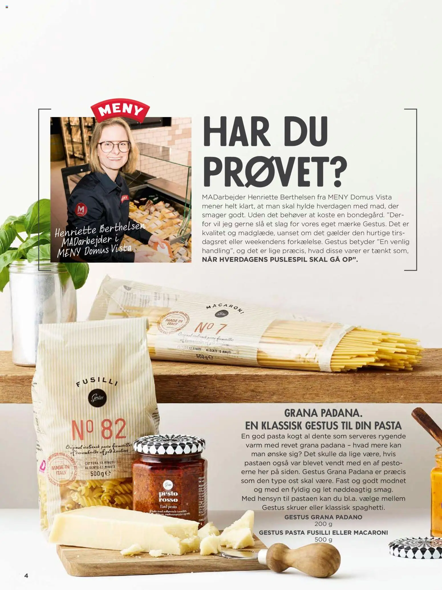 Meny tilbudsavis – gyldig fra 01.02.2026 | Side: 4 | Produkter: Ost, Hylde, Pesto, Søm