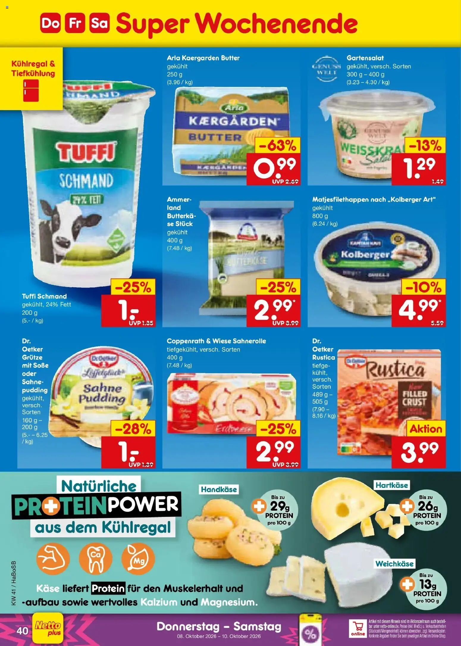 Netto Marken-Discount Prospekt Bochum – gültig ab 05.10.2026 | Seite: 52 | Produkte: Butter, Käse, Soße, Sahne