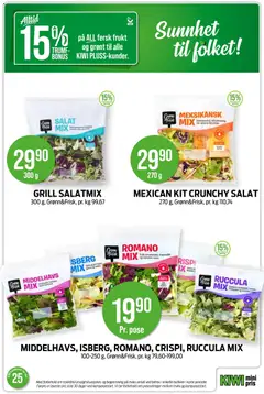 Forhåndsvisning av Kiwi kundeavis gyldig fra 15.06.2026 | Side: 20 | Produkter: Ost, Kiwi, Salat, Ruccula