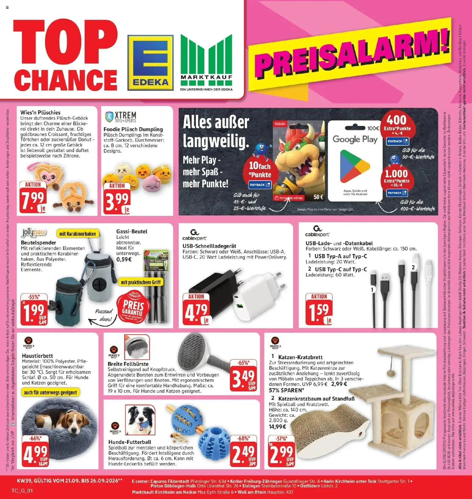 Edeka Prospekt Eislingen (ab 21.09.2026) » Angebote Online | Seite: 29 | Produkte: USB, Gewicht