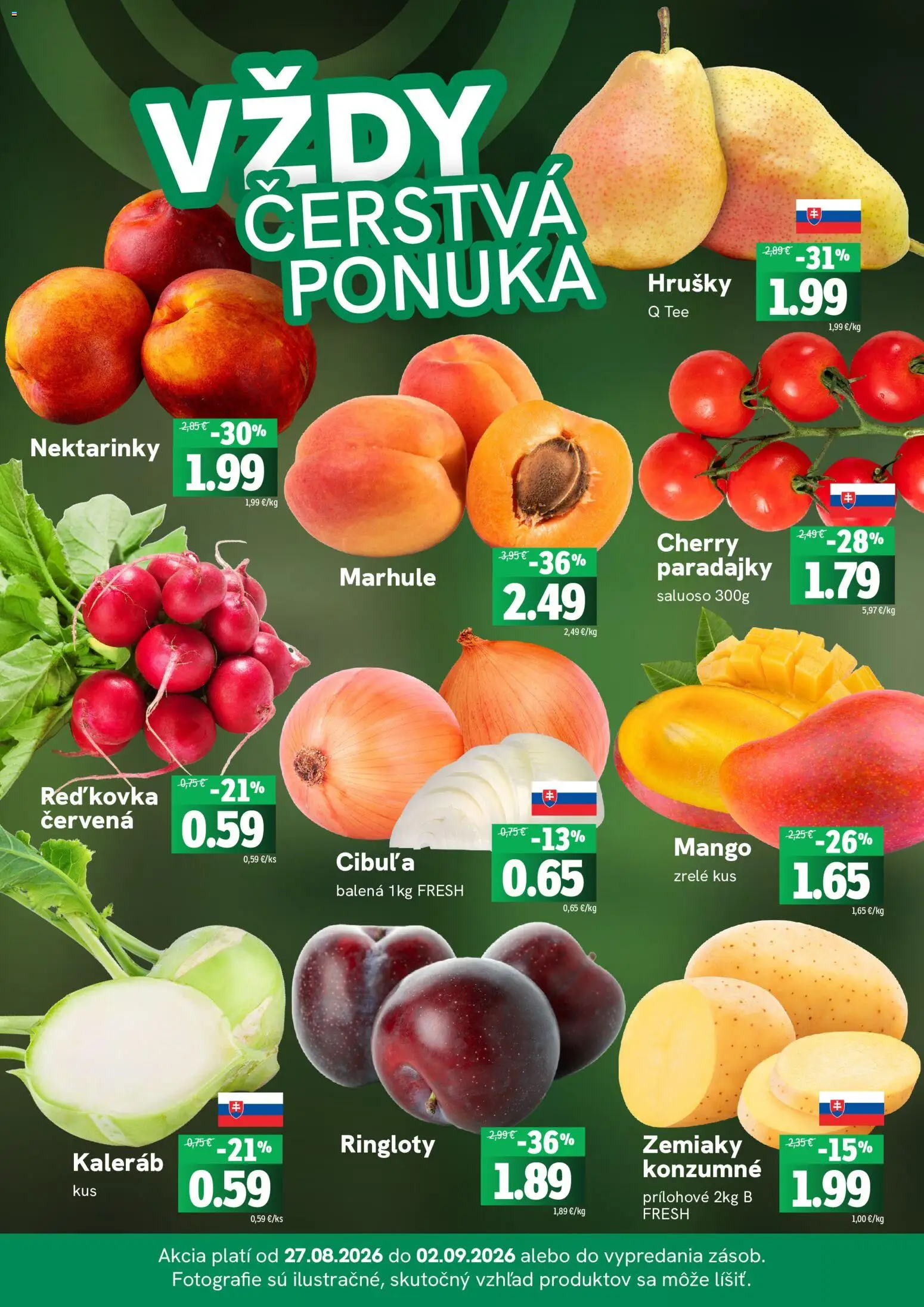 Nové Fresh akcie – leták je platný od 27.08.2026 | Strana: 3