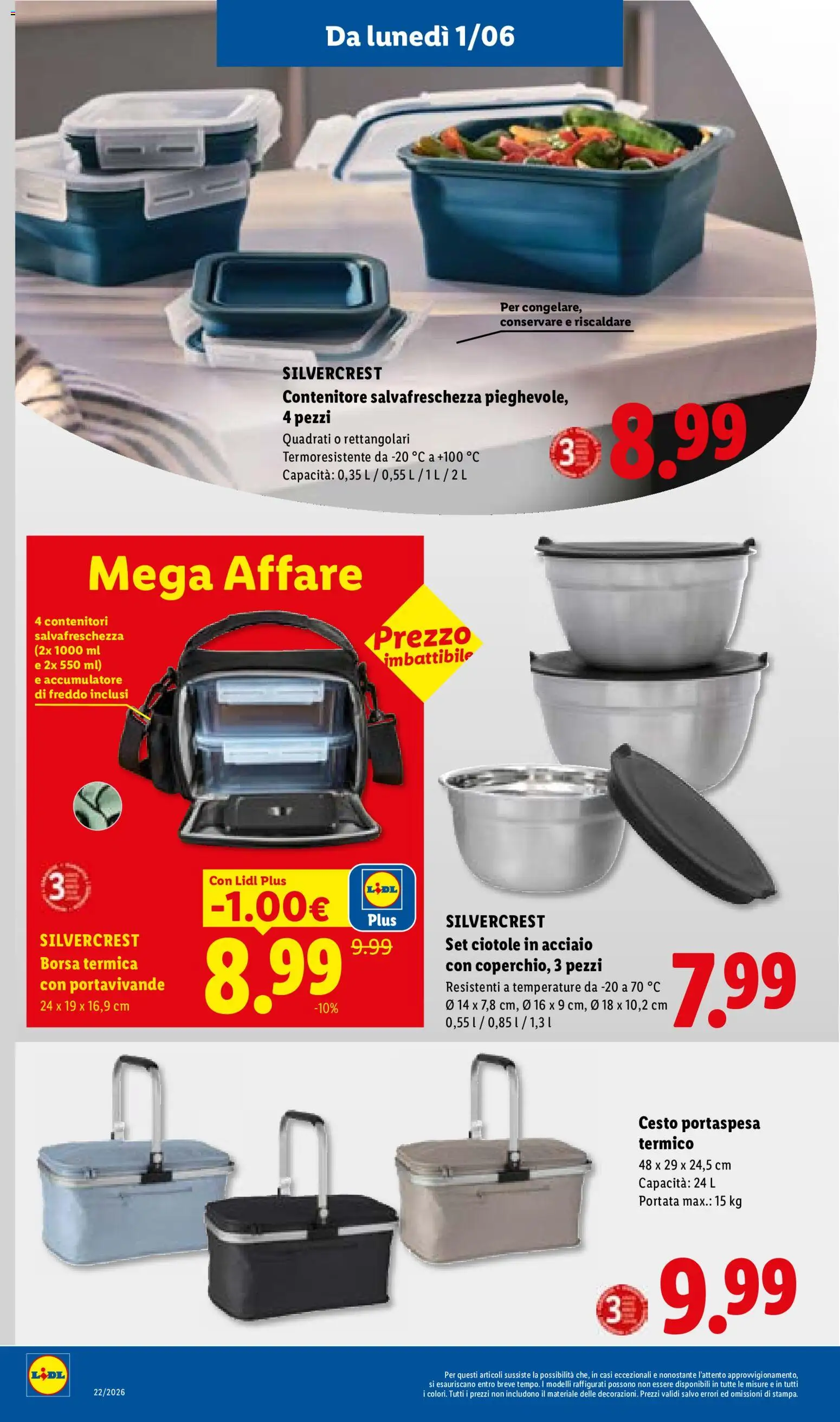 Volantino Lidl del 28.05.2026 | Pagina: 42 | Prodotti: Borsa termica, Contenitore, Borsa