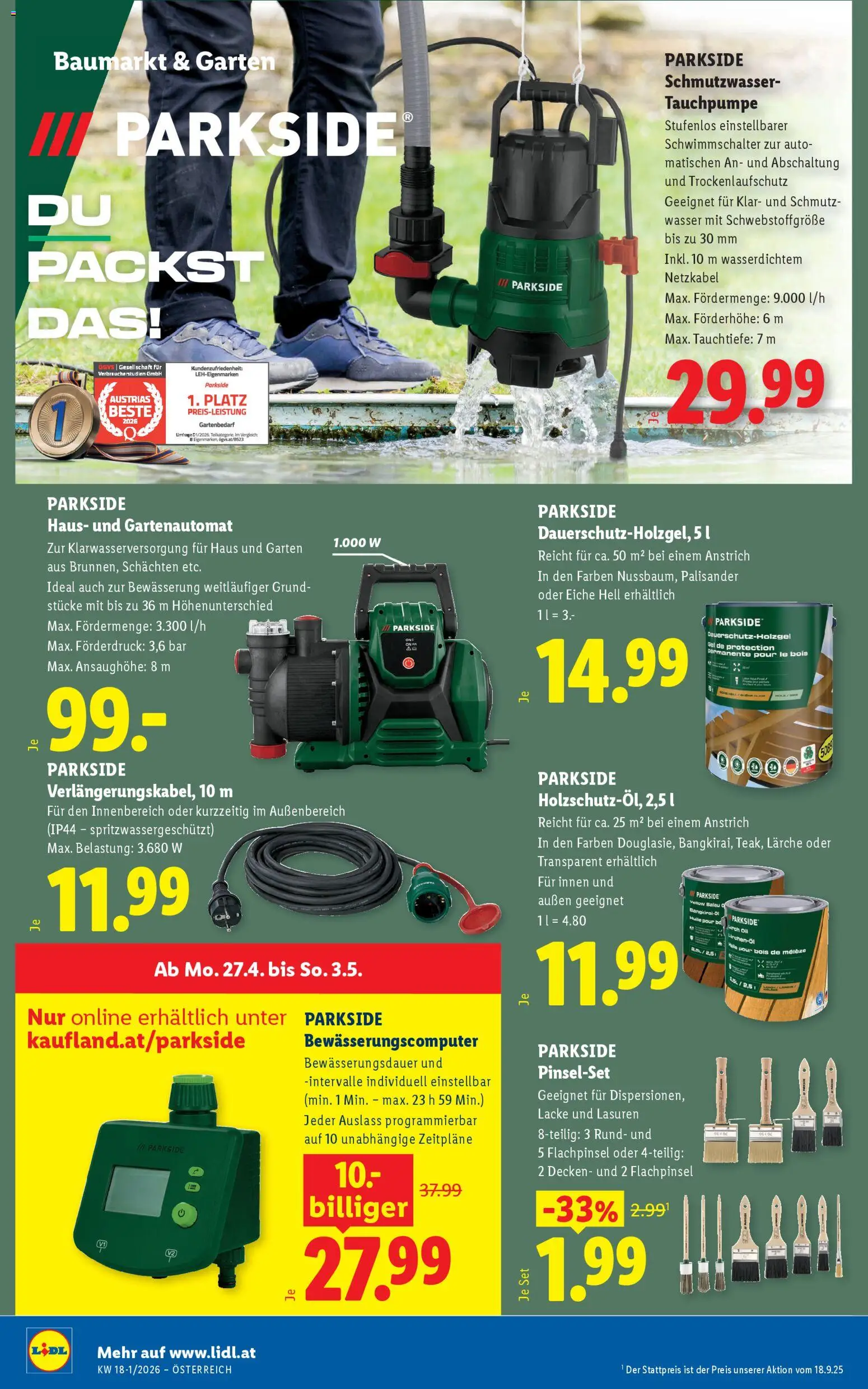 Lidl Flugblatt - Oberpullendorf, Güssing, Oberwart gültig ab 23.04.2026 | Seite: 37 | Produkte: Wasser
