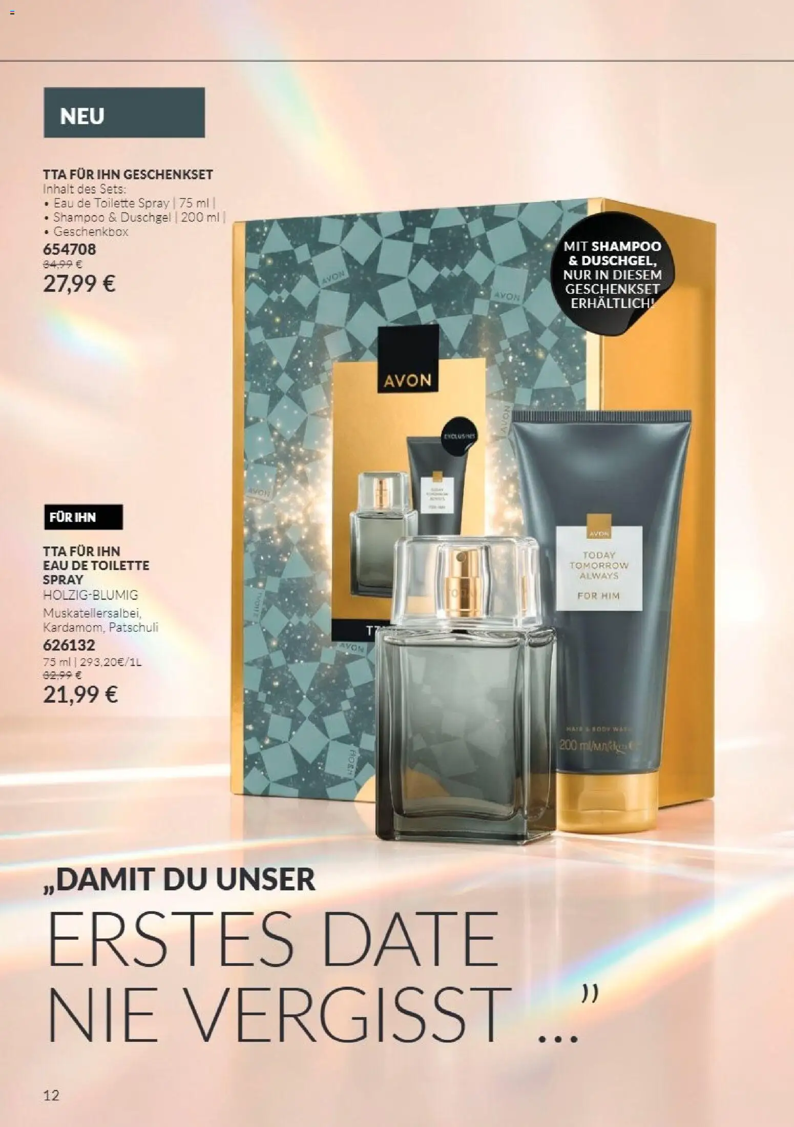 Avon Black Friday – gültig ab 01.11.2026 | Seite: 12 | Produkte: Toilette, Eau de Toilette, Shampoo, Duschgel