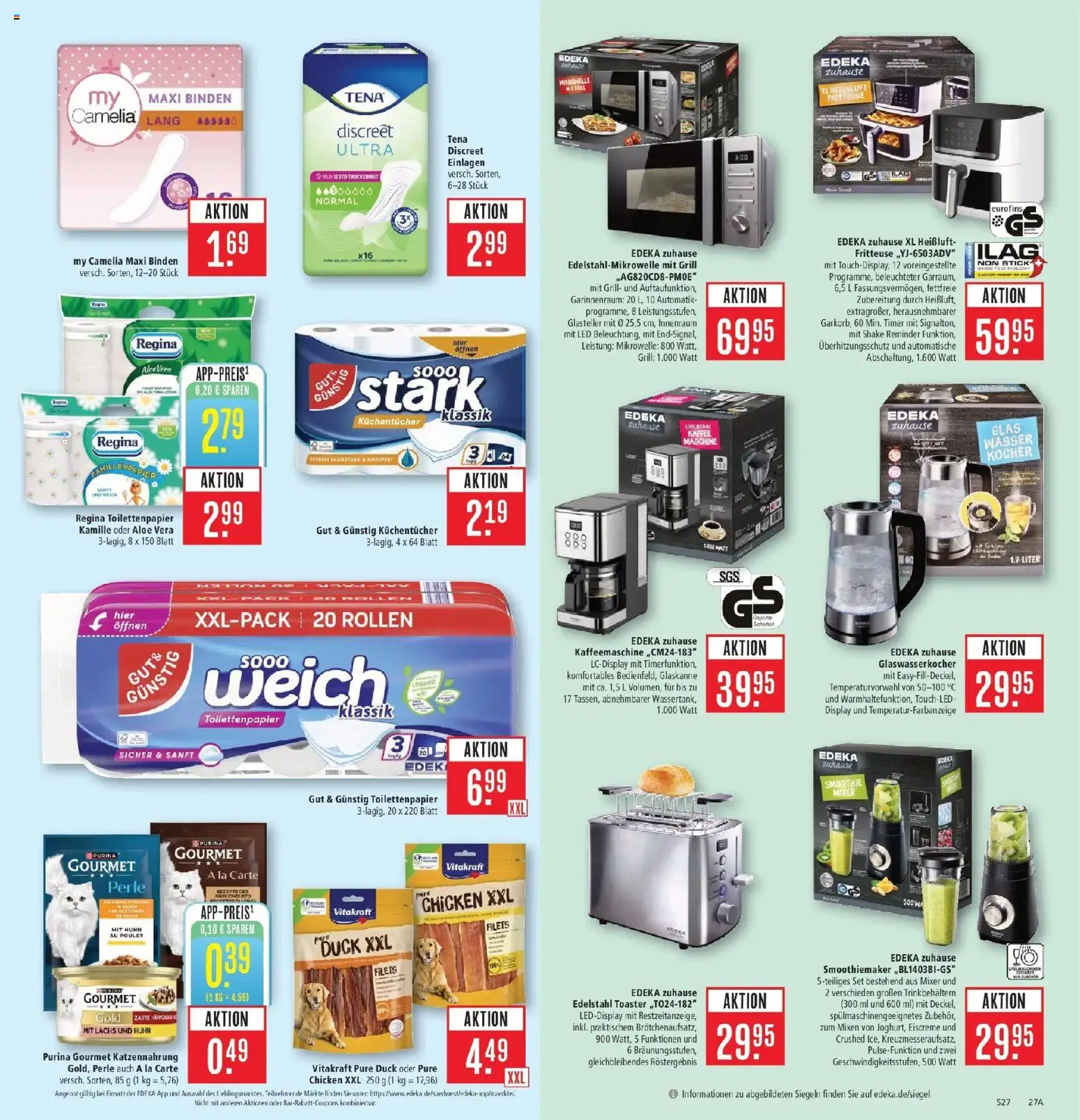 Marktkauf Prospekt Aschaffenburg (ab 19.10.2026) » Angebote online | Seite: 35 | Produkte: Mixer, Lachs, Fritteuse, Toilettenpapier