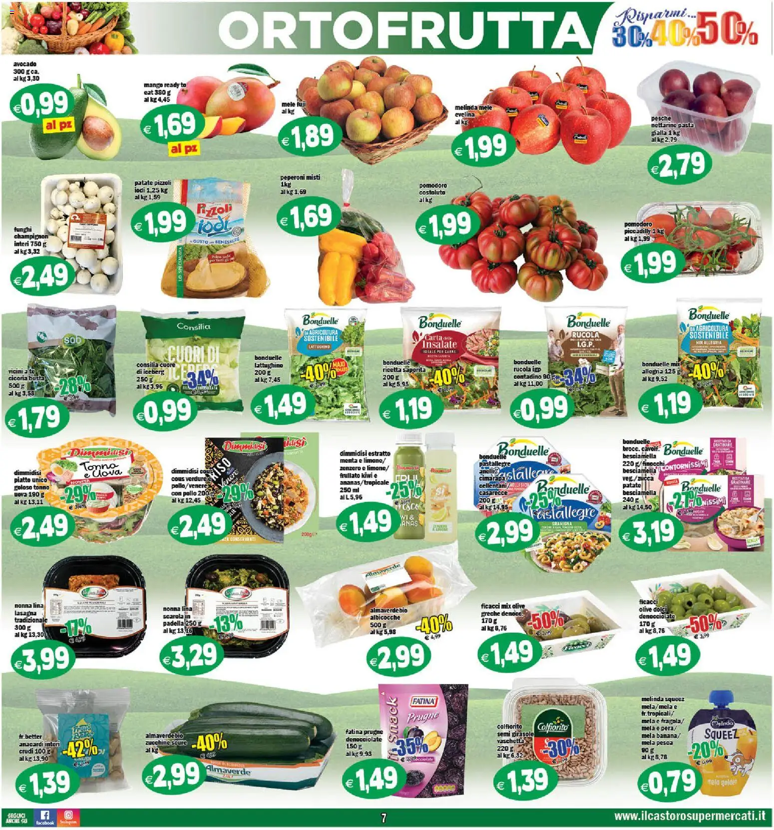 Volantino Il Castoro del 29.05.2026 | Pagina: 7 | Prodotti: Mele, Rucola, Olive, Anacardi