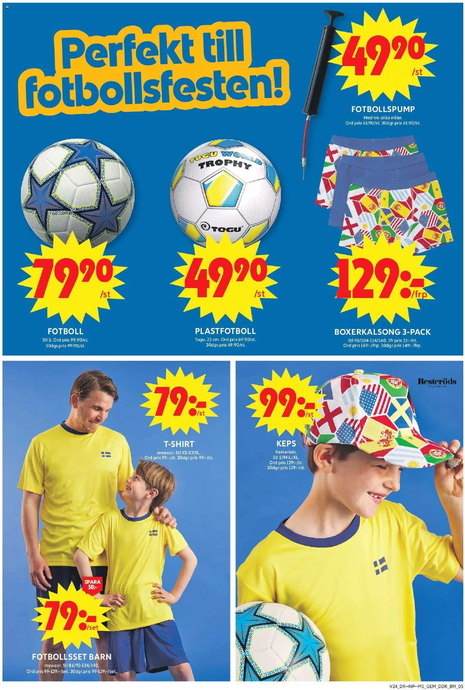 ICA Maxi reklamblad aktuell från 08.06.2026 | Sida: 13 | Produkter: Fotboll, Keps, T-shirt, Set