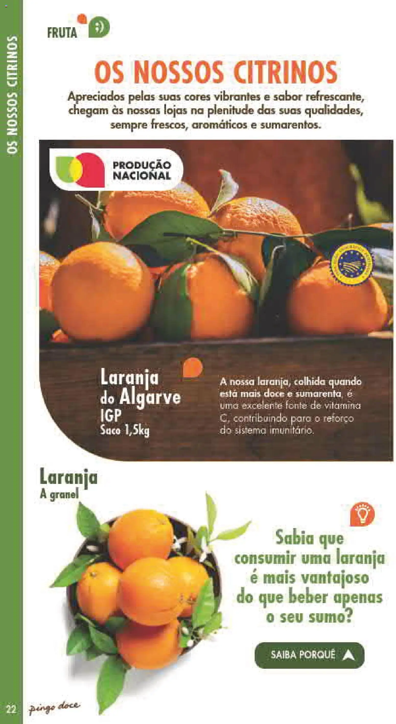 Pingo Doce Fruta e Legumes │ válido de 30/06/2026 | Página: 22 | Produtos: Sumo