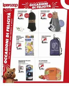 Anteprima del volantino Ipercoop volantino valido a partire dal 07.05.2026 | Pagina: 32 | Prodotti: Fantasmini, Zaino, Data, Fragranza