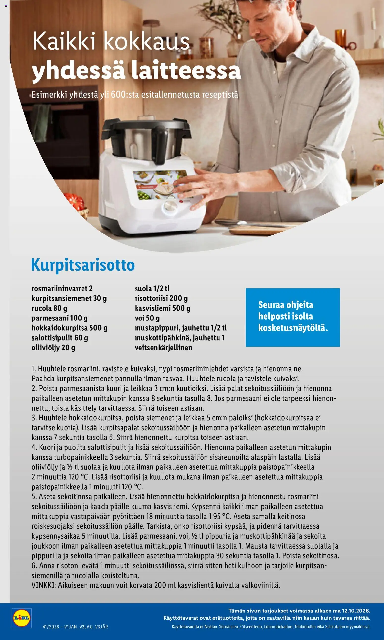 Lidl Monsieur Cuisine Smart – voimassa 12/10/2026 alkaen | Sivu: 4