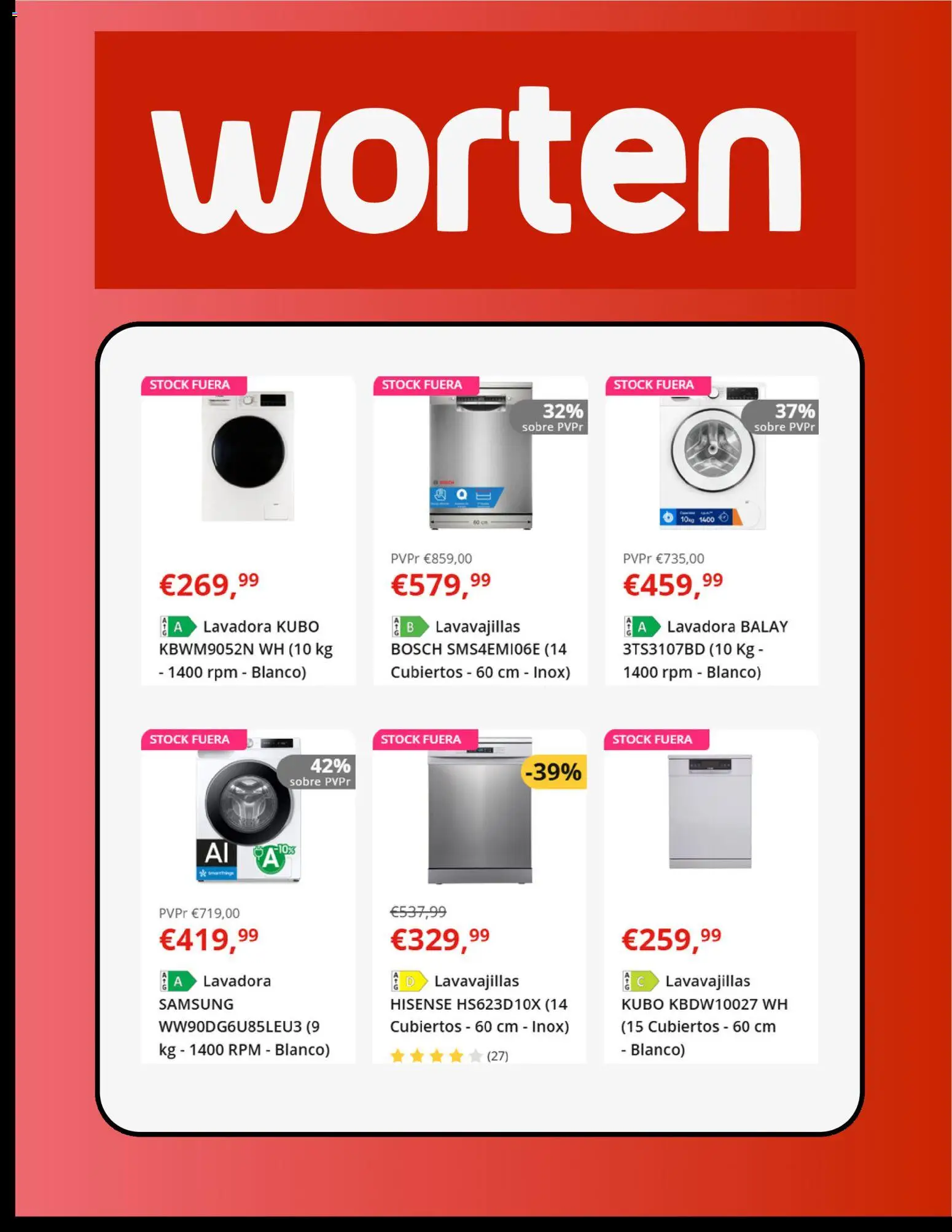 Worten folleto │ válido desde el 30/06/2026 | Página: 2 | Productos: Lavadora, Lavavajillas
