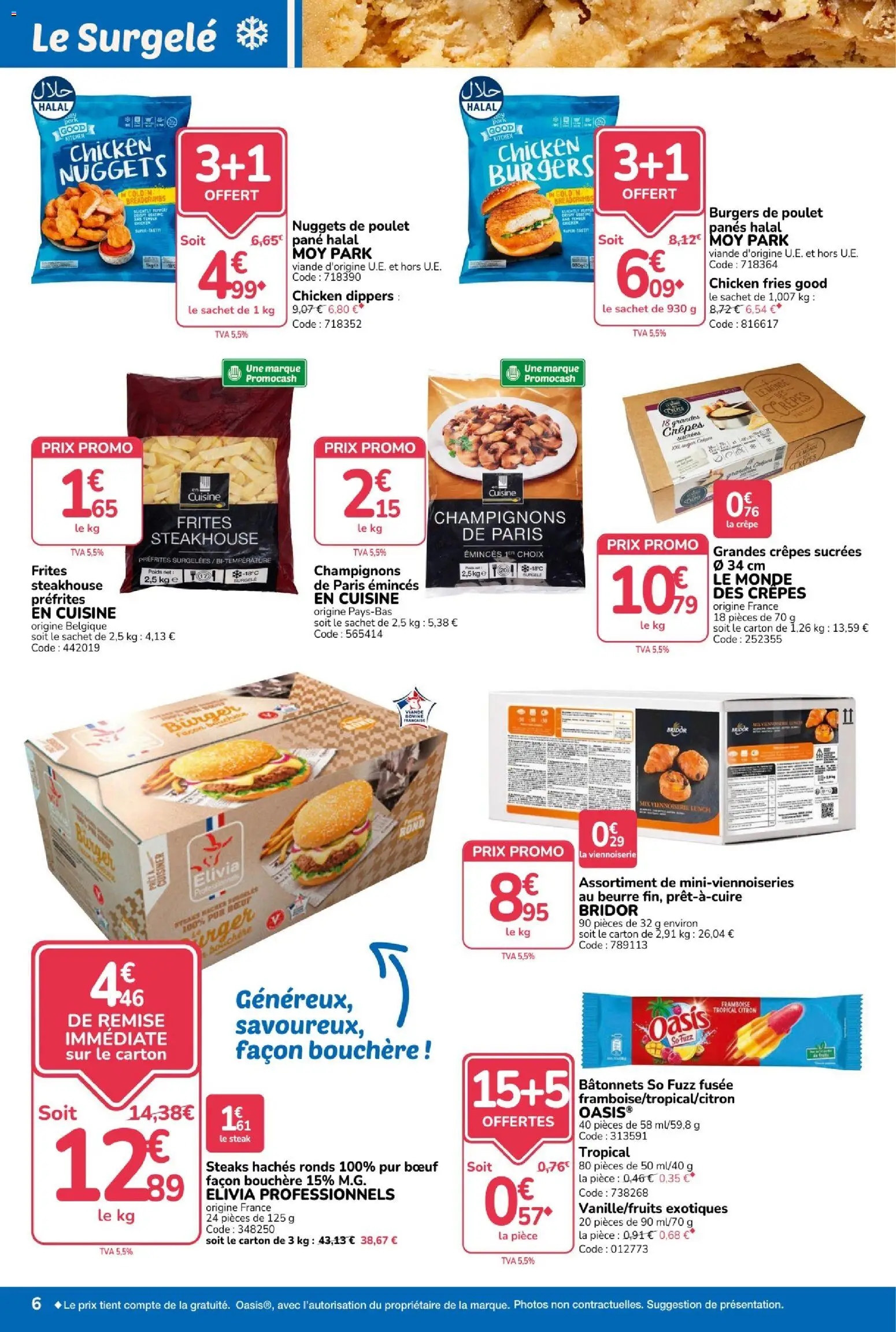 {H1} | Page: 6 | Produits: Citron, Poids, Beurre, Viande