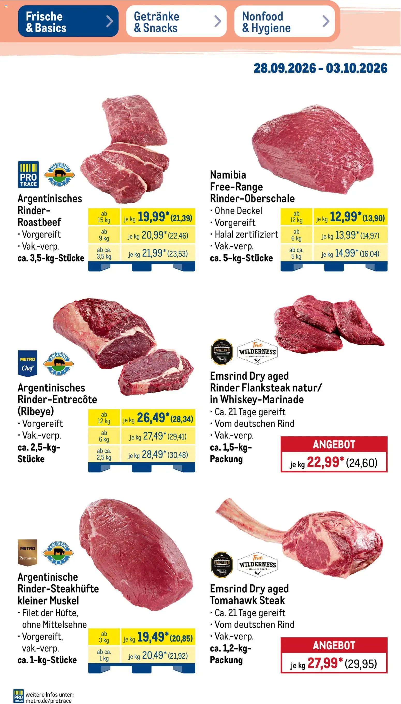 Metro NonFood-Angebote – gültig ab 28.09.2026 | Seite: 30 | Produkte: Roastbeef, Steak