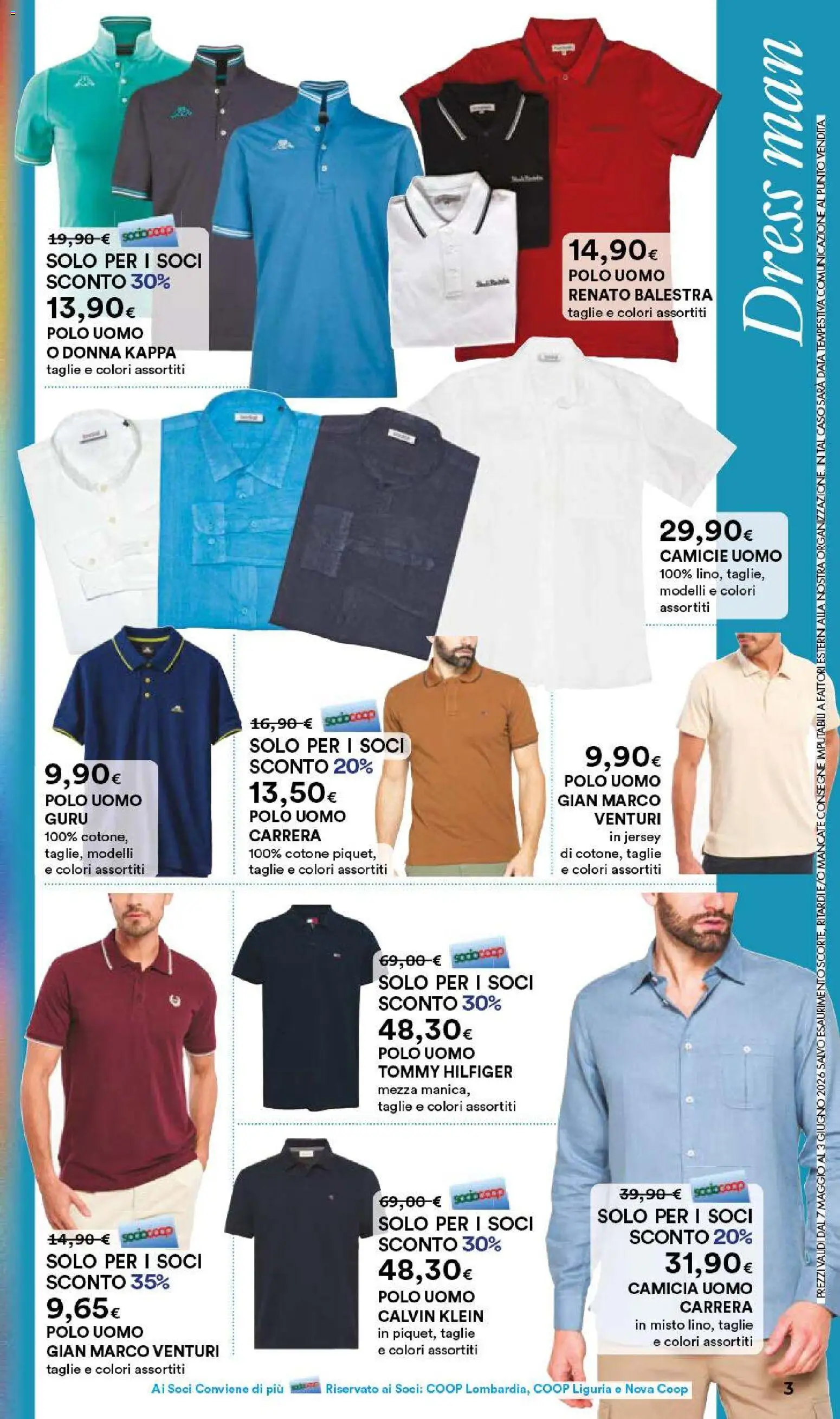 Volantino Ipercoop del 07.05.2026 | Pagina: 3 | Prodotti: Camicia, Data, Polo