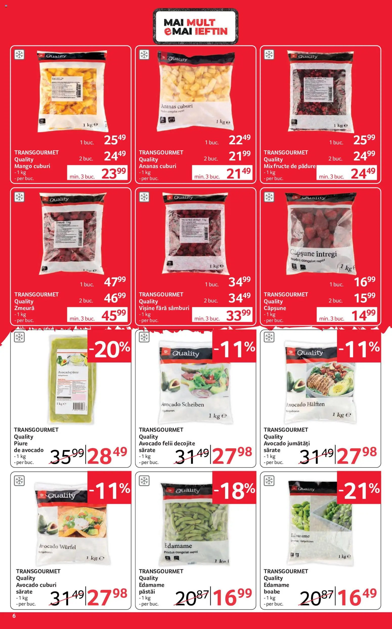 Noul catalog Selgros – valabil de la 04.09.2026 | Pagină: 6 | Produse: Zmeură, Fructe de pădure, Mix fructe, Avocado