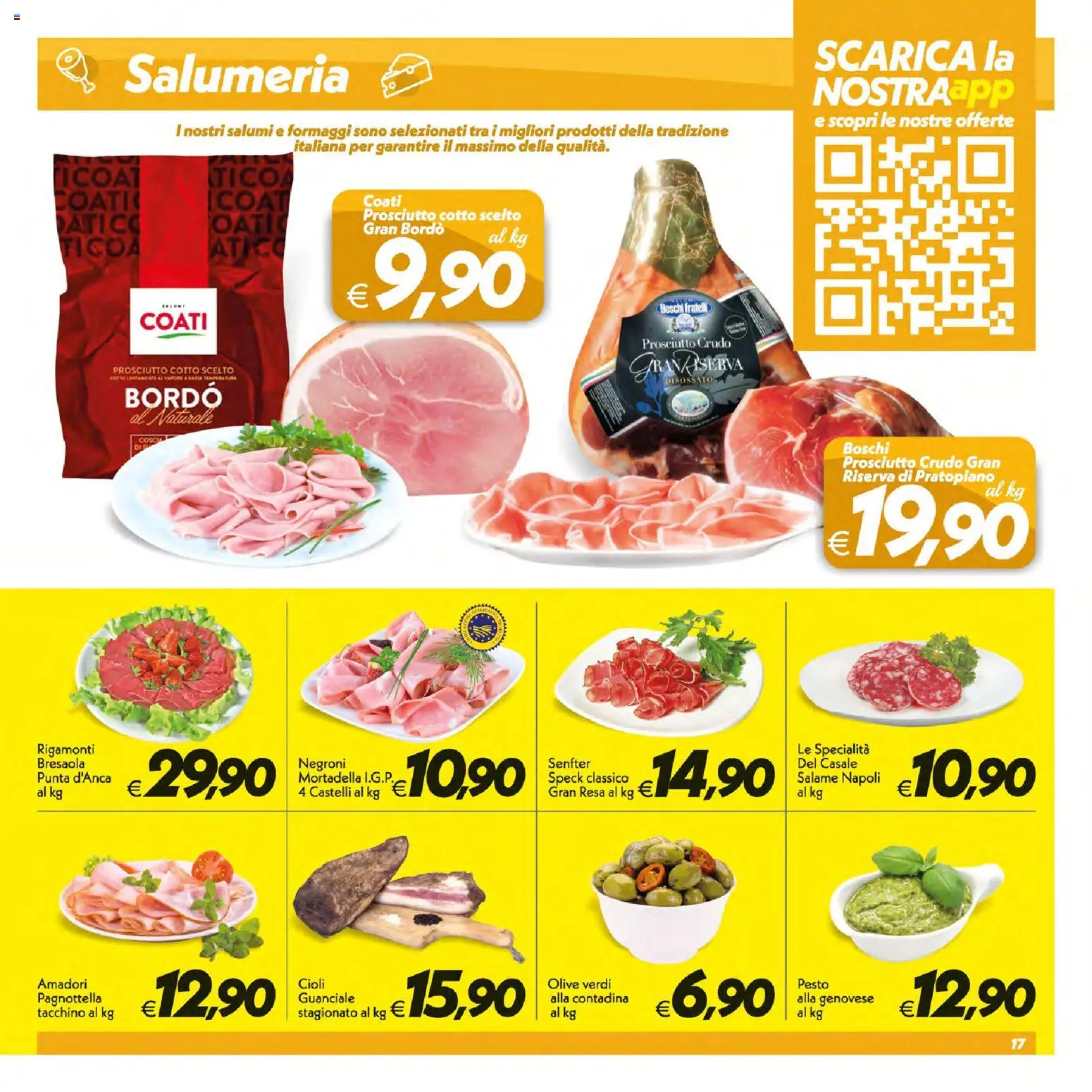 Volantino SuperConveniente del 07/07/2026 | Pagina: 17 | Prodotti: Prosciutto Crudo, Bresaola, Tacchino, Mortadella