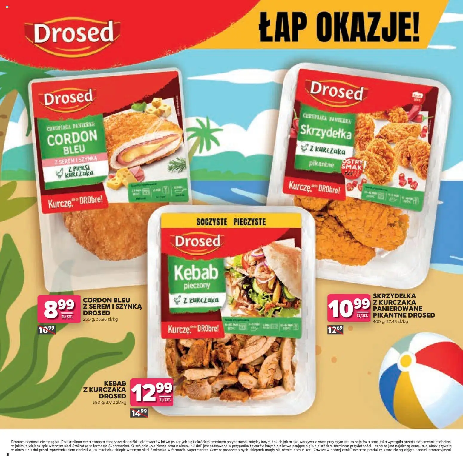 Stokrotka gazetka - Łap Okazje od 02.07.2026 | Strona: 8 | Produkty: Piersi, Kebab, Stokrotka, Szynka
