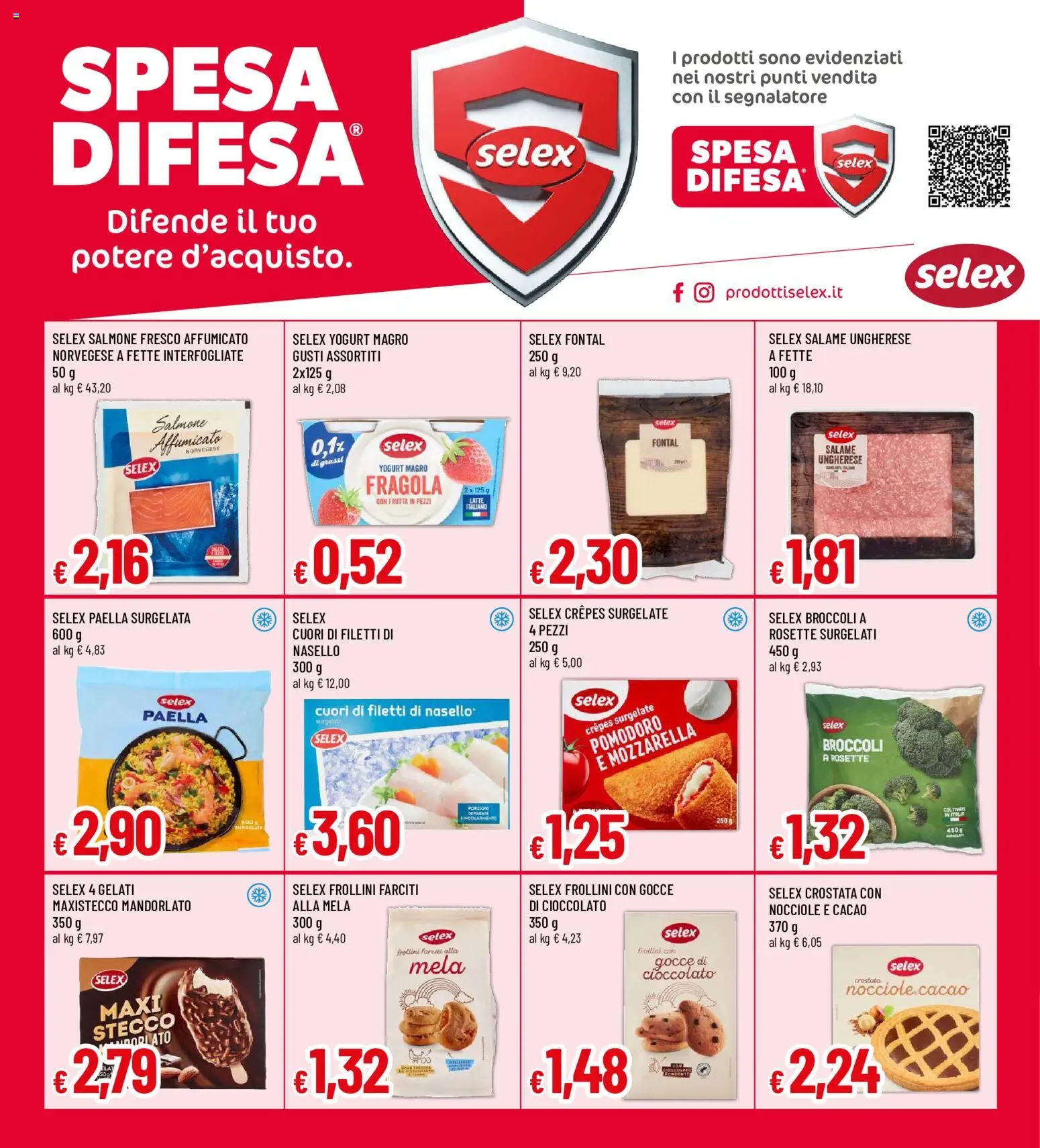Volantino Galassia del 29/10/2026 | Pagina: 20 | Prodotti: Salame, Mozzarella, Latte, Nasello