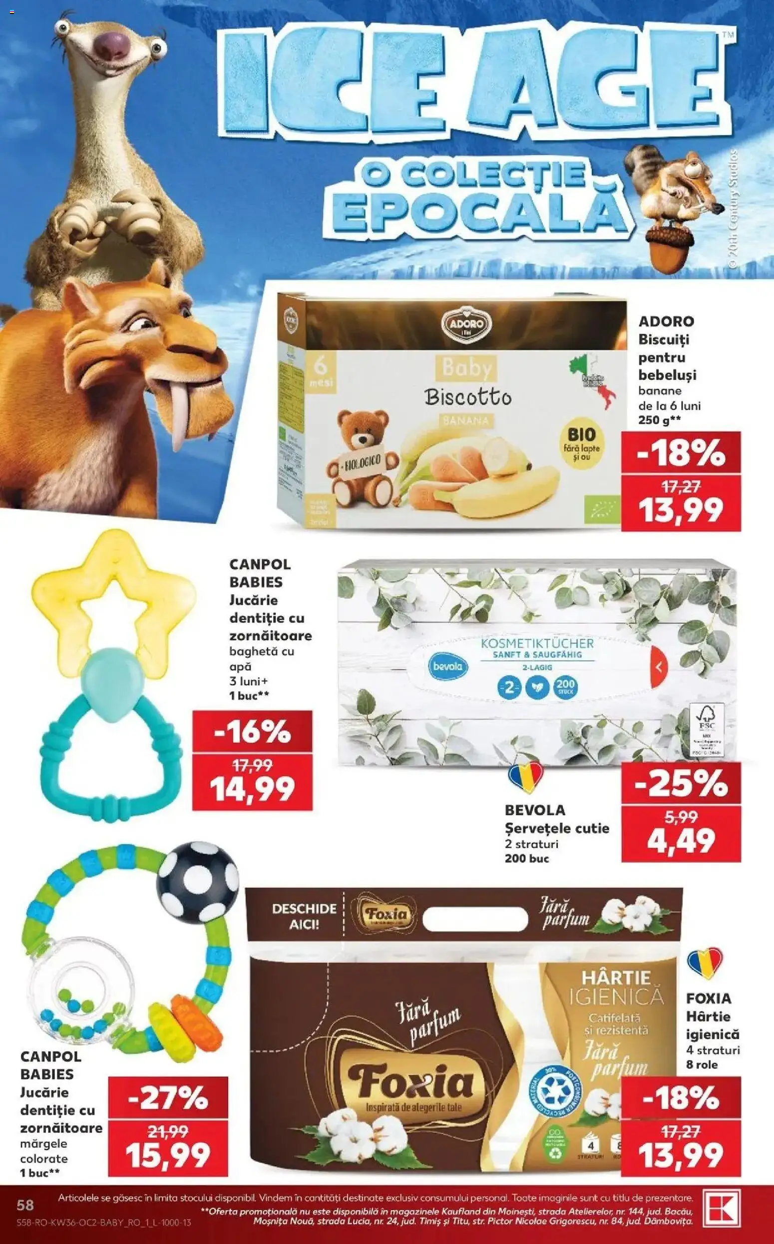 Kaufland Baia Mare 02.09.2026 - Revista si Oferta | Pagină: 58 | Produse: Baby, Role, Banane, Biscuiți