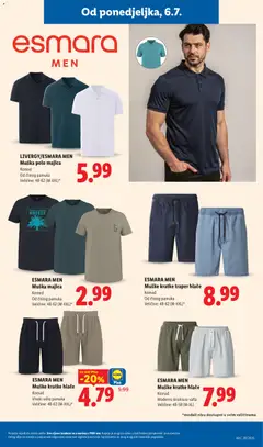 LIVERGY/ESMARA MEN, Muška polo majica, Komad, Od čistog pamuka, Veličine: 48-62 (M-XXL)* - Pregled kataloga iz trgovine Lidl, vrijedi od 06.07.2026 | Stranica: 31
