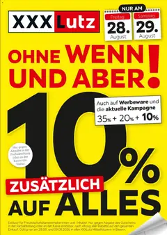 XXXLutz Aktion für Bayern ab 28.08.2026 gültig