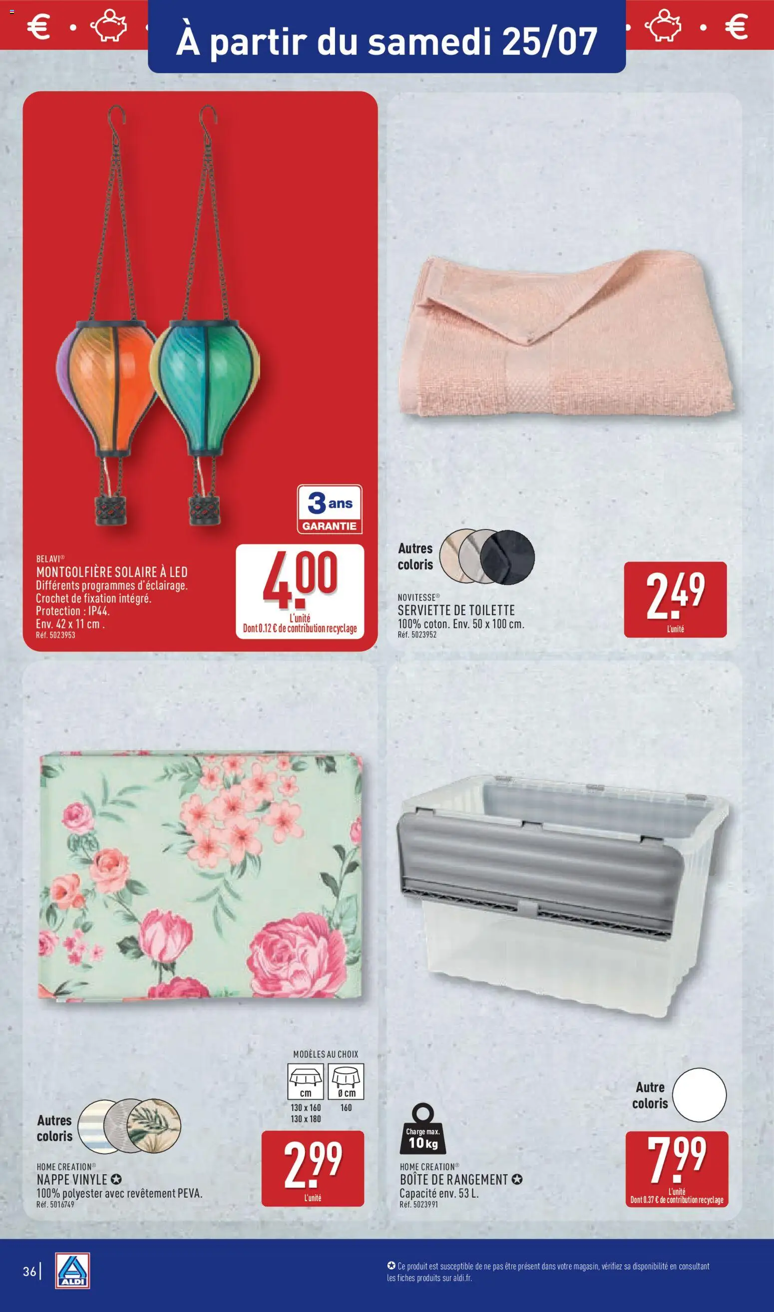{H1} | Page: 40 | Produits: Nappe, Serviette de toilette, Boîte de rangement