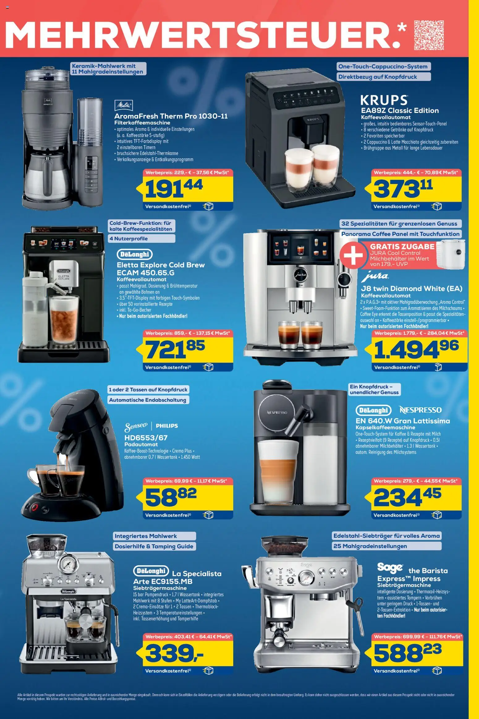 Euronics  Aktueller Prospekt – gültig ab 10.06.2026 | Seite: 7 | Produkte: Philips, Milch, Kaffeevollautomat, Filterkaffeemaschine