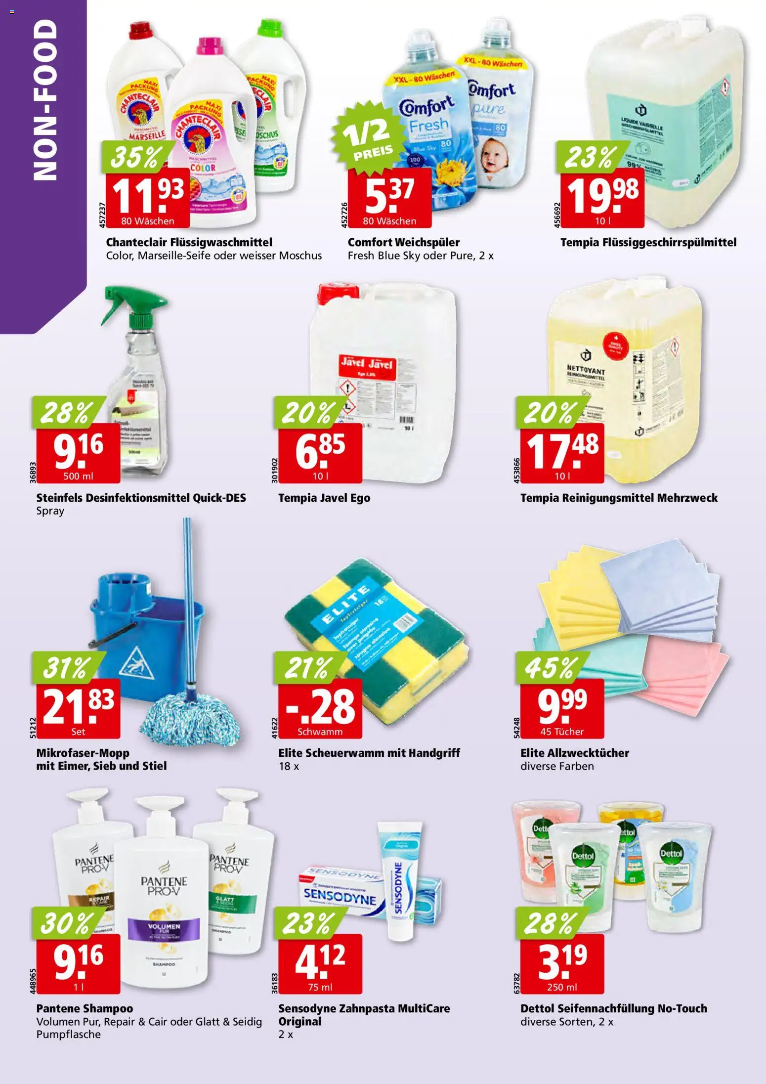 Aligro aktionen – gültig ab 21.09.2026 | Seite: 30 | Produkte: Reinigungsmittel, Shampoo, Zahnpasta, Weichspüler