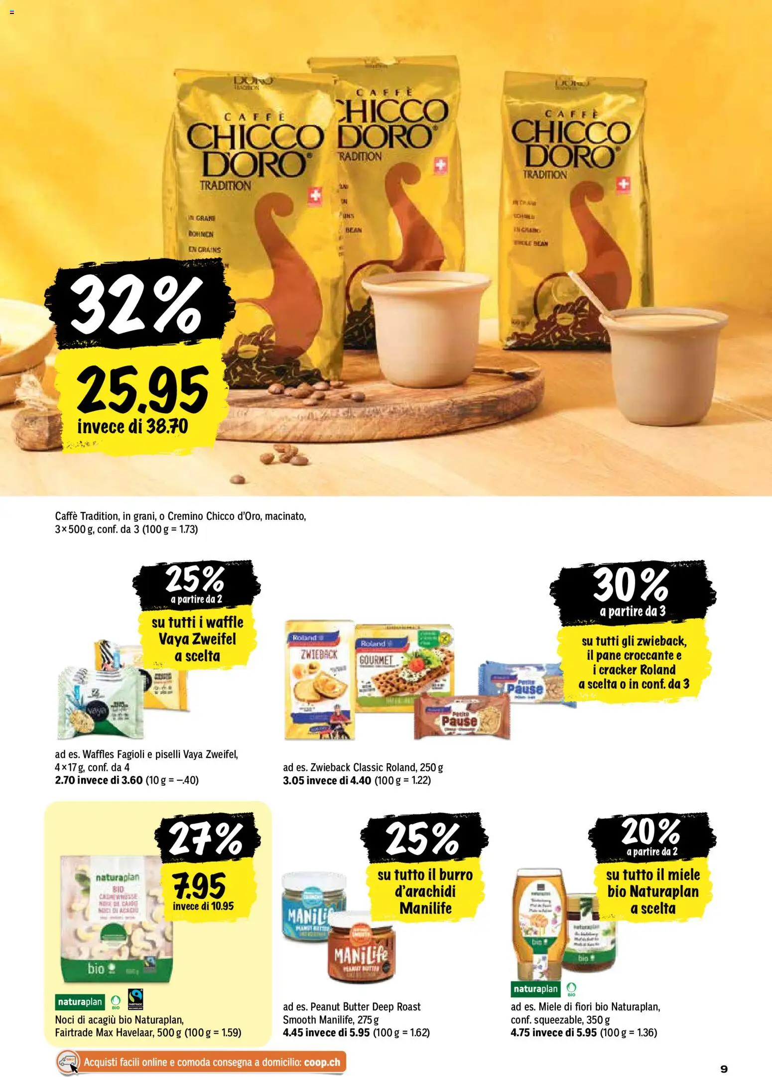 Coop aktionen IT – gültig ab 06.08.2026 | Seite: 9 | Produkte: Pane, Butter, Miele