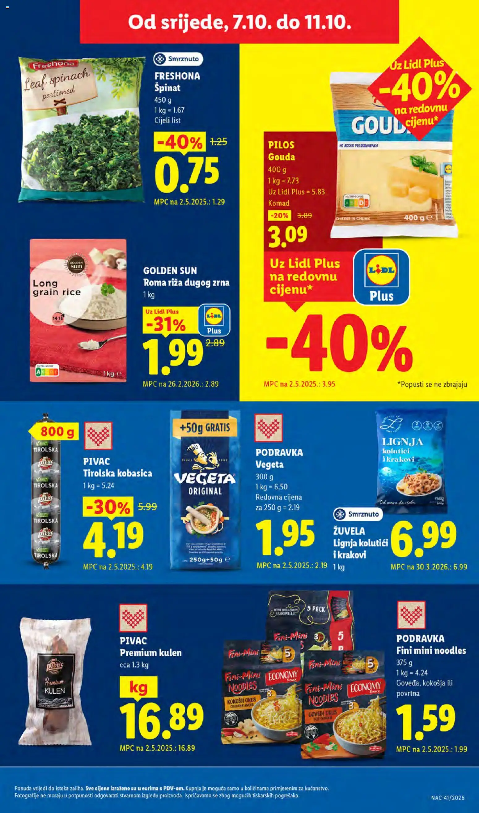 Lidl katalog | vrijedi od 05.10.2026 | Stranica: 63 | Proizvodi: List, Sir, Vegeta, Gouda